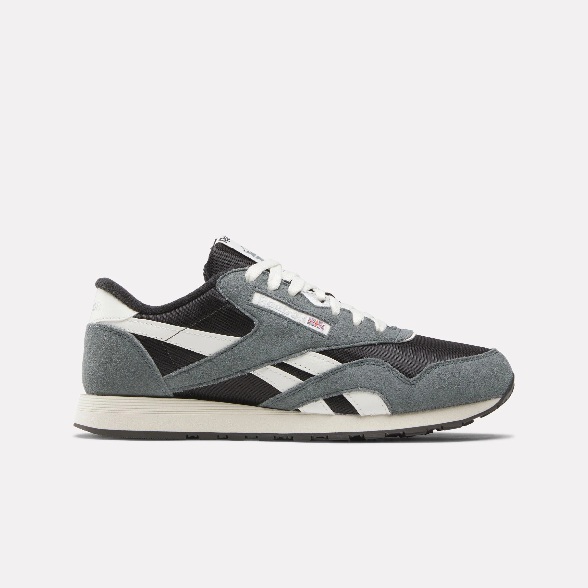 Reebok Footwear Men Classic Nylon Shoes WASHED BLACK/DARK FOG/CHALK
