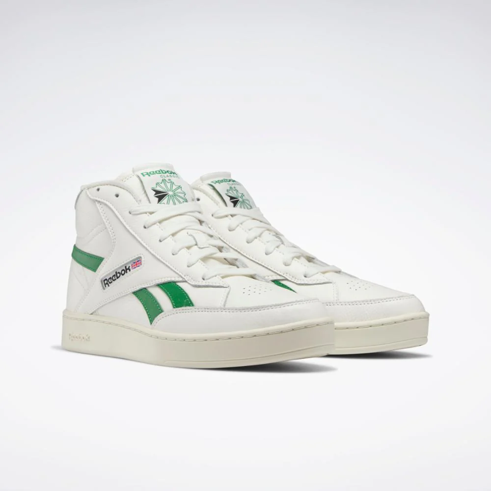 Reebok Footwear Men Club C 85 Form Hi CHALK/ALABAS/GLEGRN - Image 3