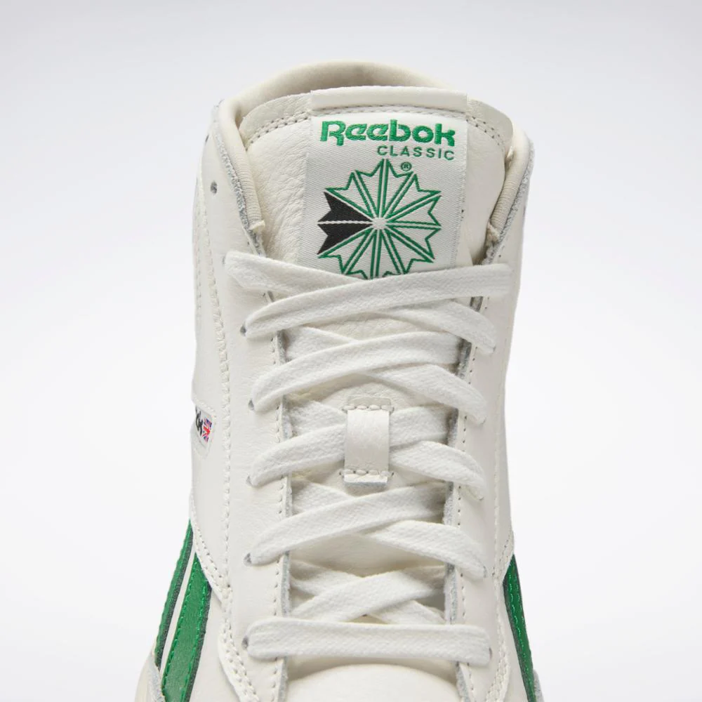 Reebok Footwear Men Club C 85 Form Hi CHALK/ALABAS/GLEGRN - Image 8