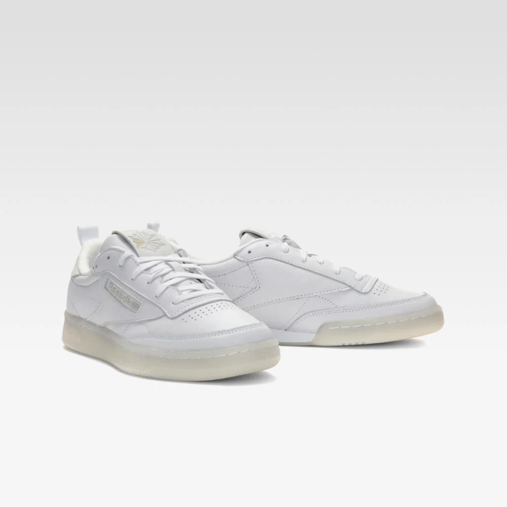 Reebok Footwear Men Club C 85 PL Shoes FTWWHT/GOLDMT/PURGRY - Image 3