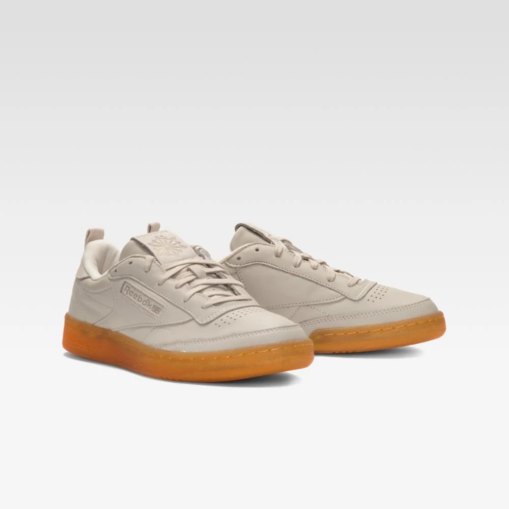 Reebok Footwear Men Club C 85 PL Shoes STUCCO/GOLDMT/STUCCO - Image 3