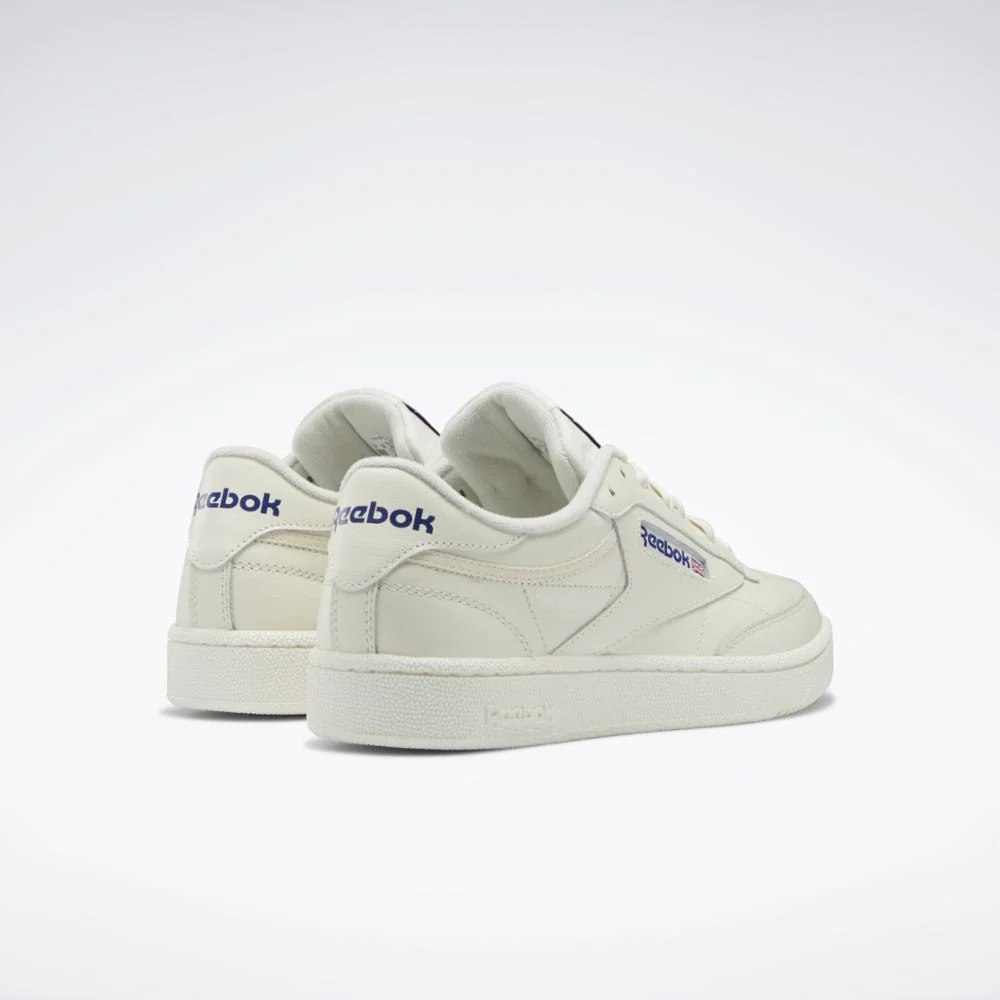 Reebok Footwear Men Club C 85 Shoes CHALK/CHALK/CLASSIC COBALT - Image 4