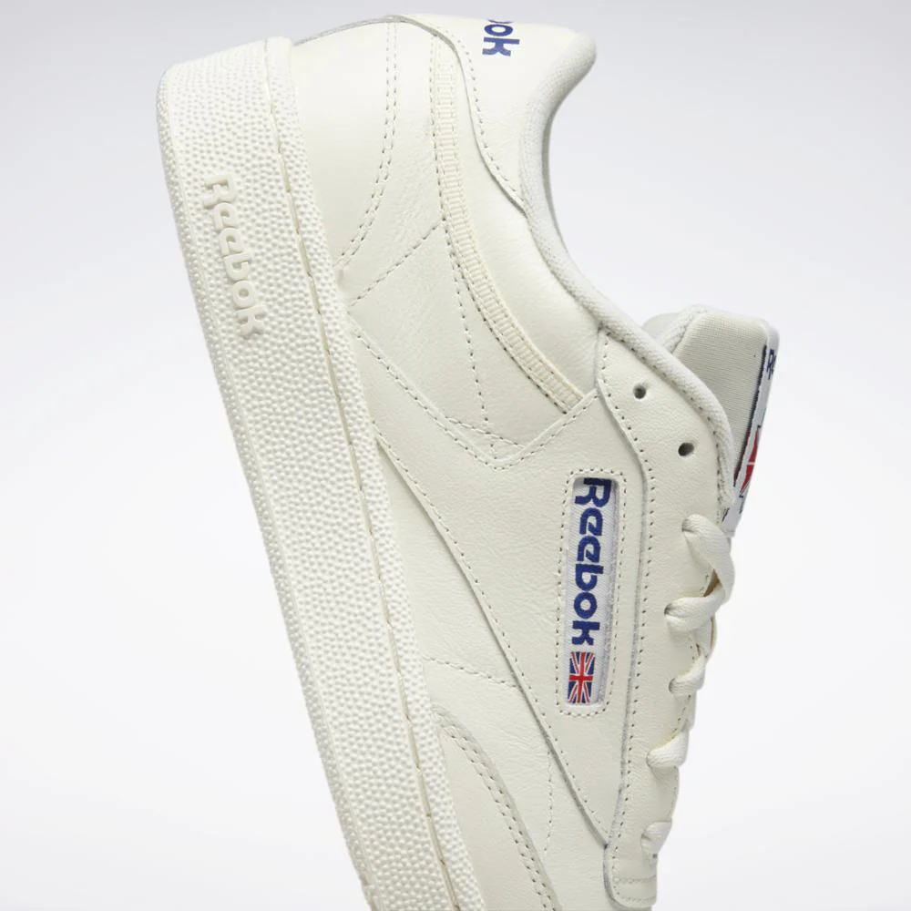 Reebok Footwear Men Club C 85 Shoes CHALK/CHALK/CLASSIC COBALT - Image 7