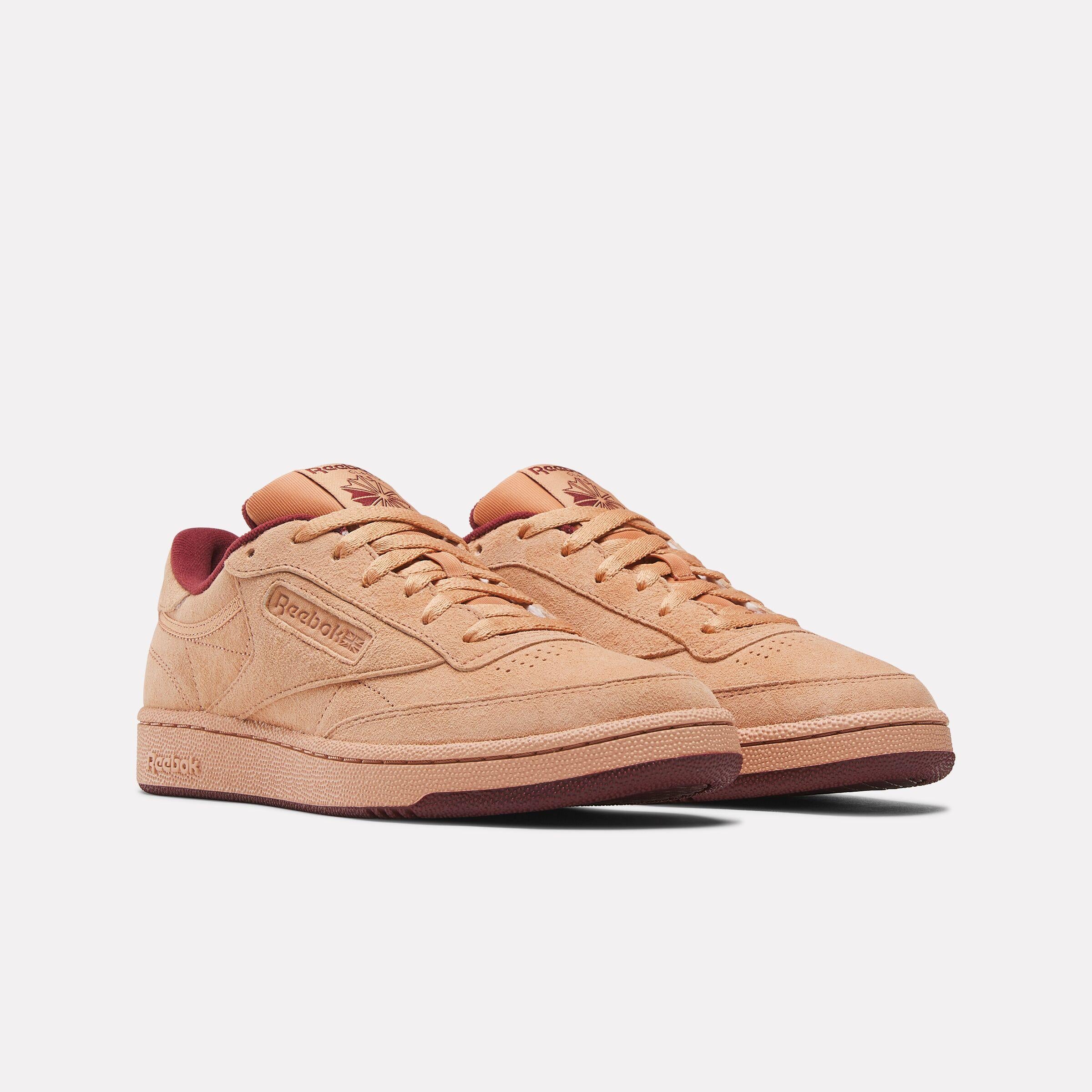 Reebok Footwear Men Club C 85 Shoes CLAY/WASHEDCLAY/RICHMAROON - Image 2