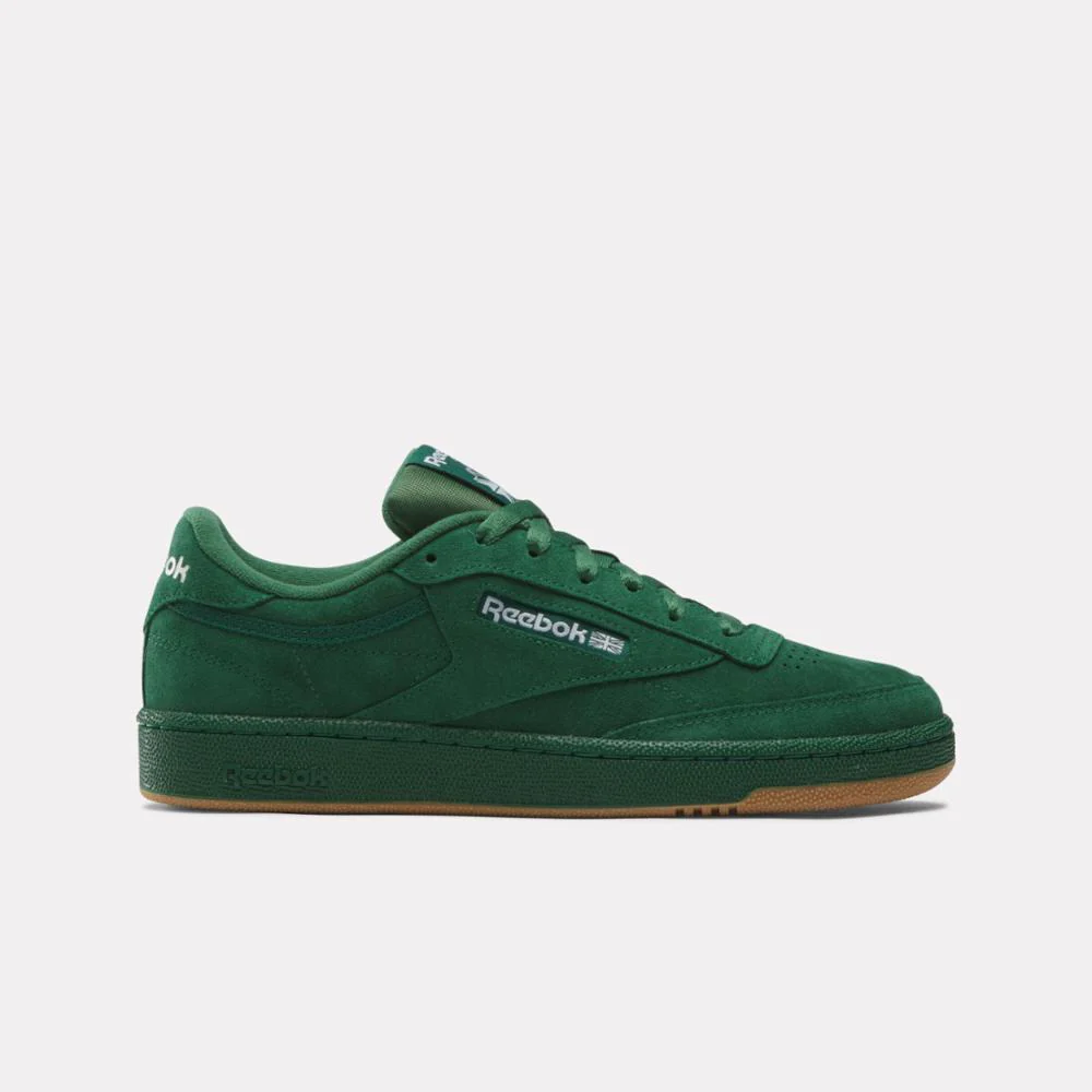 Reebok Footwear Men Club C 85 Shoes DRKGRN/FTWWHT/RBKLE3