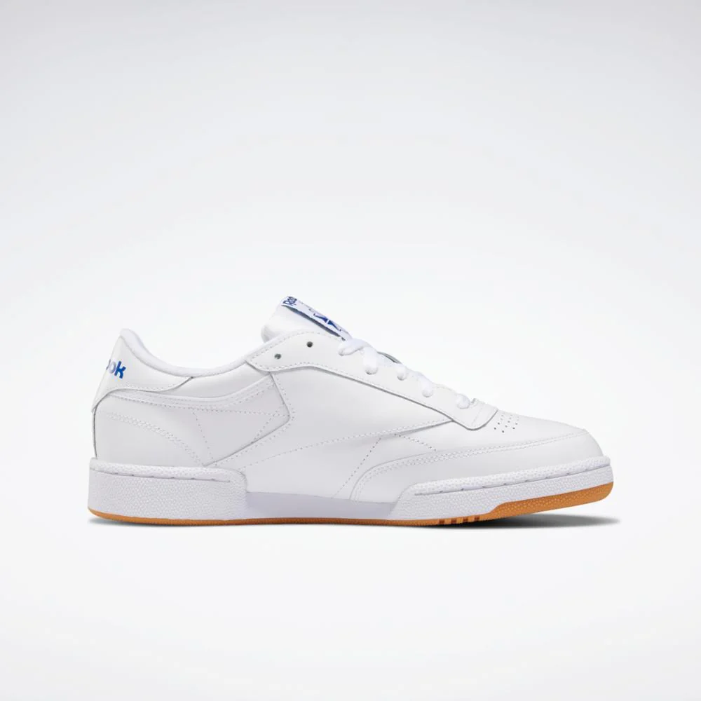 Reebok Footwear Men Club C 85 Shoes INT-WHT/ROYAL-GUM - Image 3