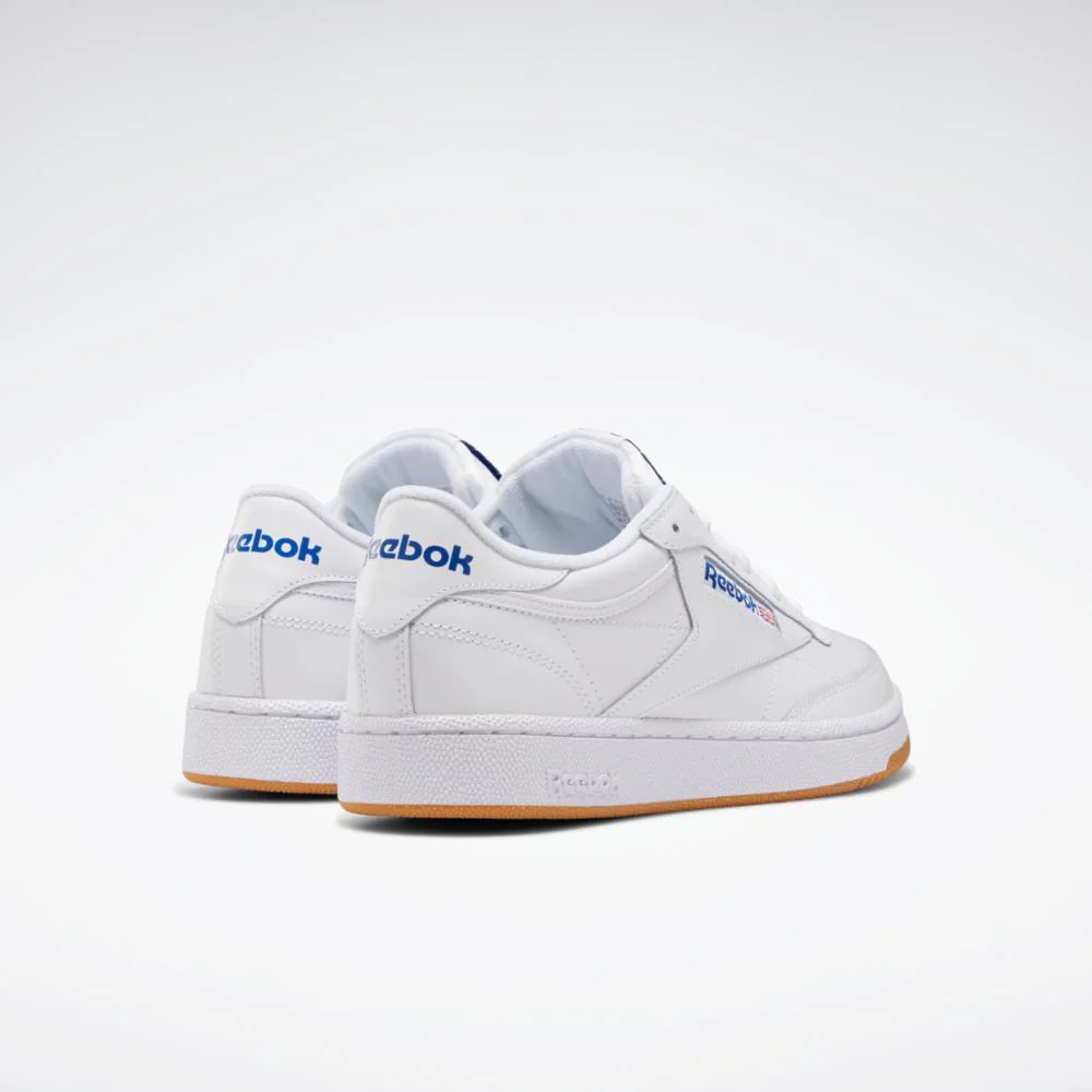 Reebok Footwear Men Club C 85 Shoes INT-WHT/ROYAL-GUM - Image 4