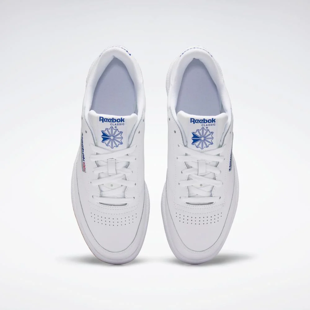 Reebok Footwear Men Club C 85 Shoes INT-WHT/ROYAL-GUM - Image 6