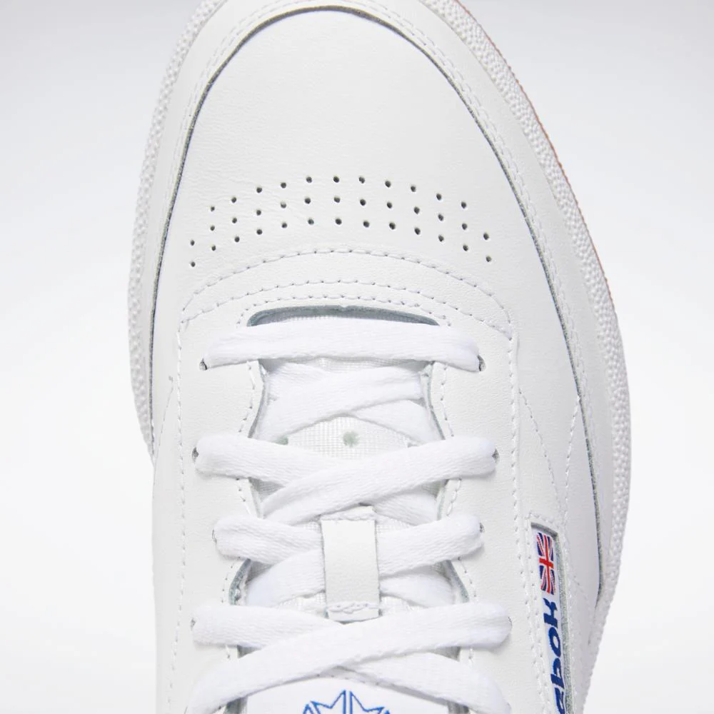 Reebok Footwear Men Club C 85 Shoes INT-WHT/ROYAL-GUM - Image 7