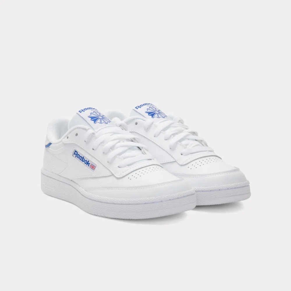 Reebok Footwear Men Club C 85 Shoes WHITE/WHITE/OPTIMUM BLUE - Image 3