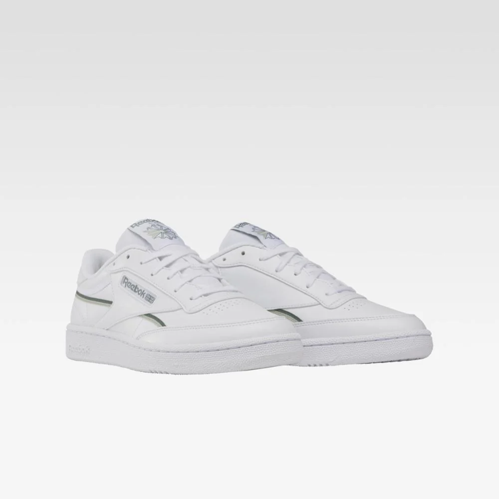 Reebok Footwear Men Club C 85 Vegan Shoes WHITE/VINGRE/TREGRE - Image 2
