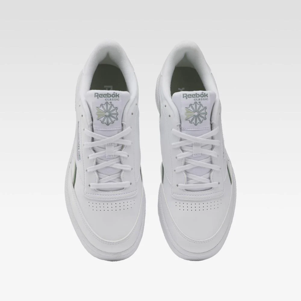 Reebok Footwear Men Club C 85 Vegan Shoes WHITE/VINGRE/TREGRE - Image 5