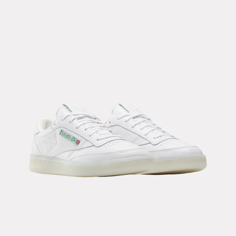 Reebok Footwear Men Club C 85 Vintage Shoes - 40th Anniversary WHITE/GLENGREEN/VECTORRED - Image 3