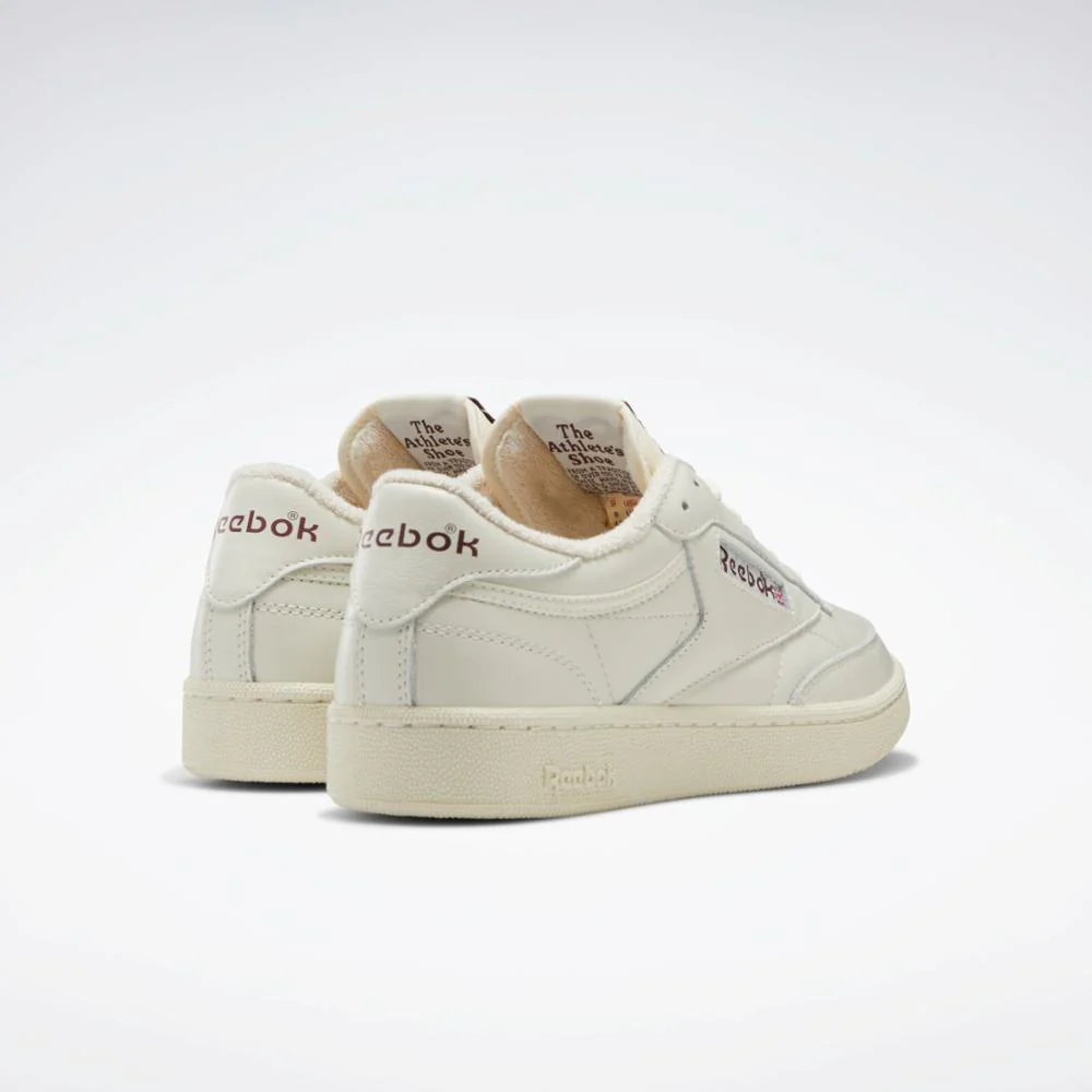 Reebok Footwear Men Club C 85 Vintage Shoes CHALK/ALABASTER/MAROON - Image 3