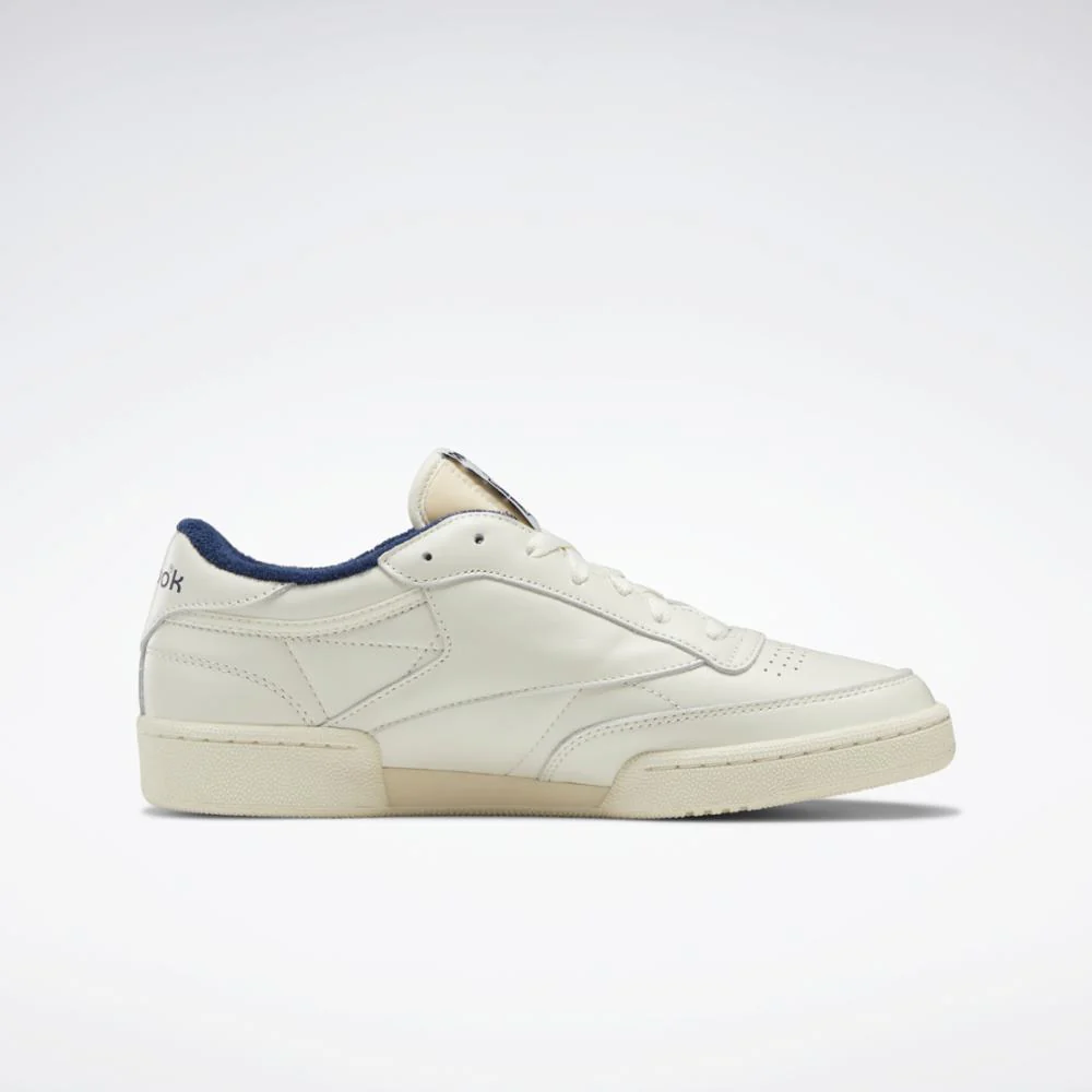 Reebok Footwear Men Club C 85 Vintage Shoes CHALK/ALABASTER/VECTOR NAVY - Image 2
