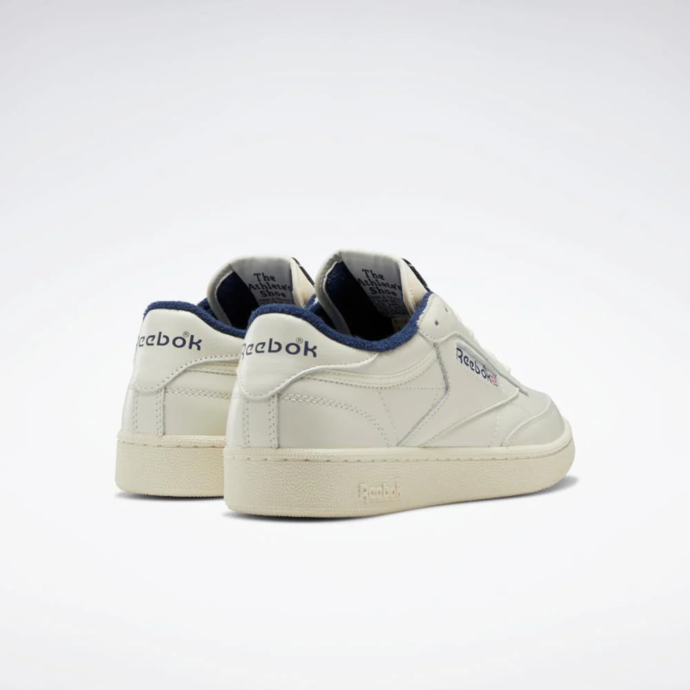 Reebok Footwear Men Club C 85 Vintage Shoes CHALK/ALABASTER/VECTOR NAVY - Image 4