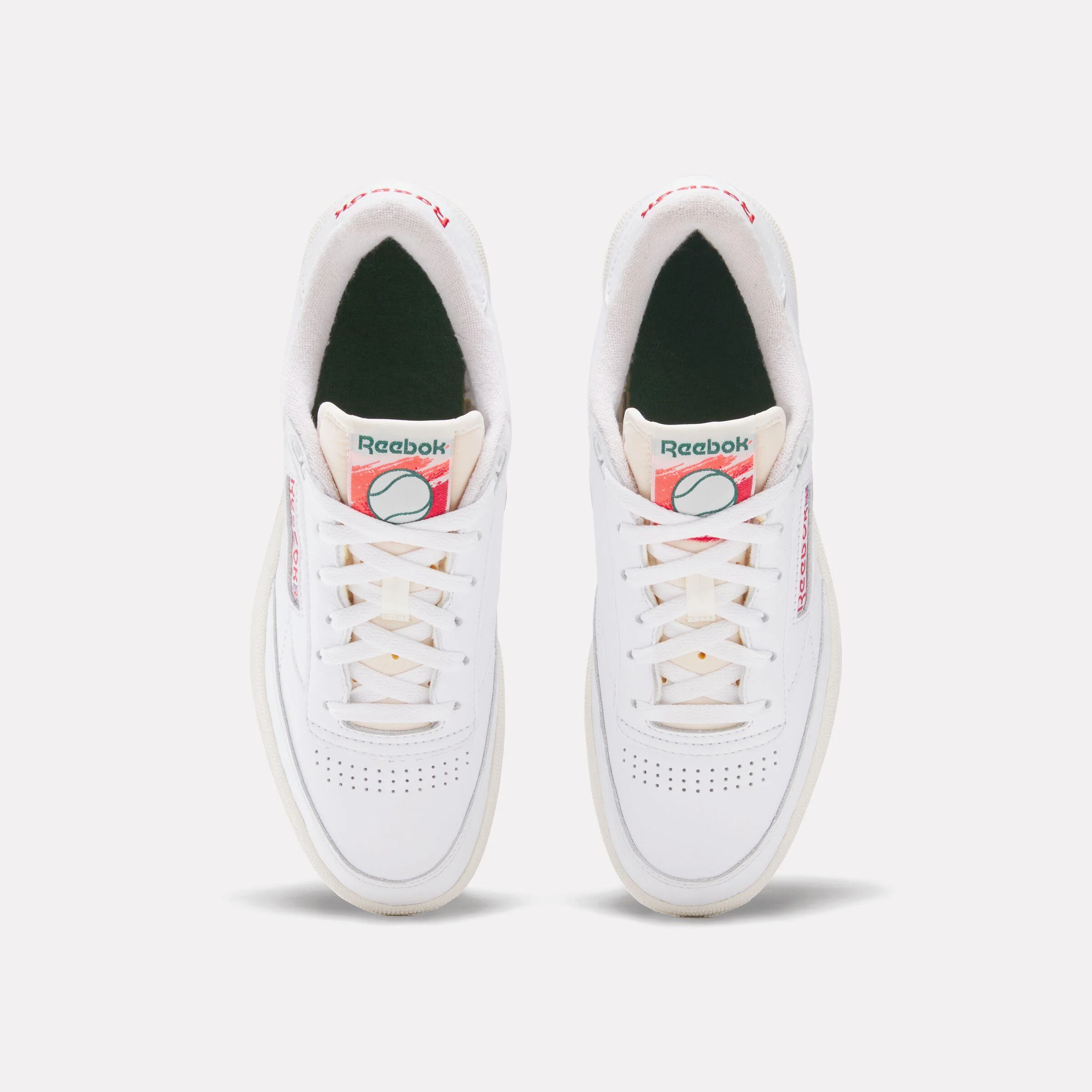 Reebok Footwear Men Club C 85 Vintage Shoes WHITE/CHALK/VECTORRED - Image 5