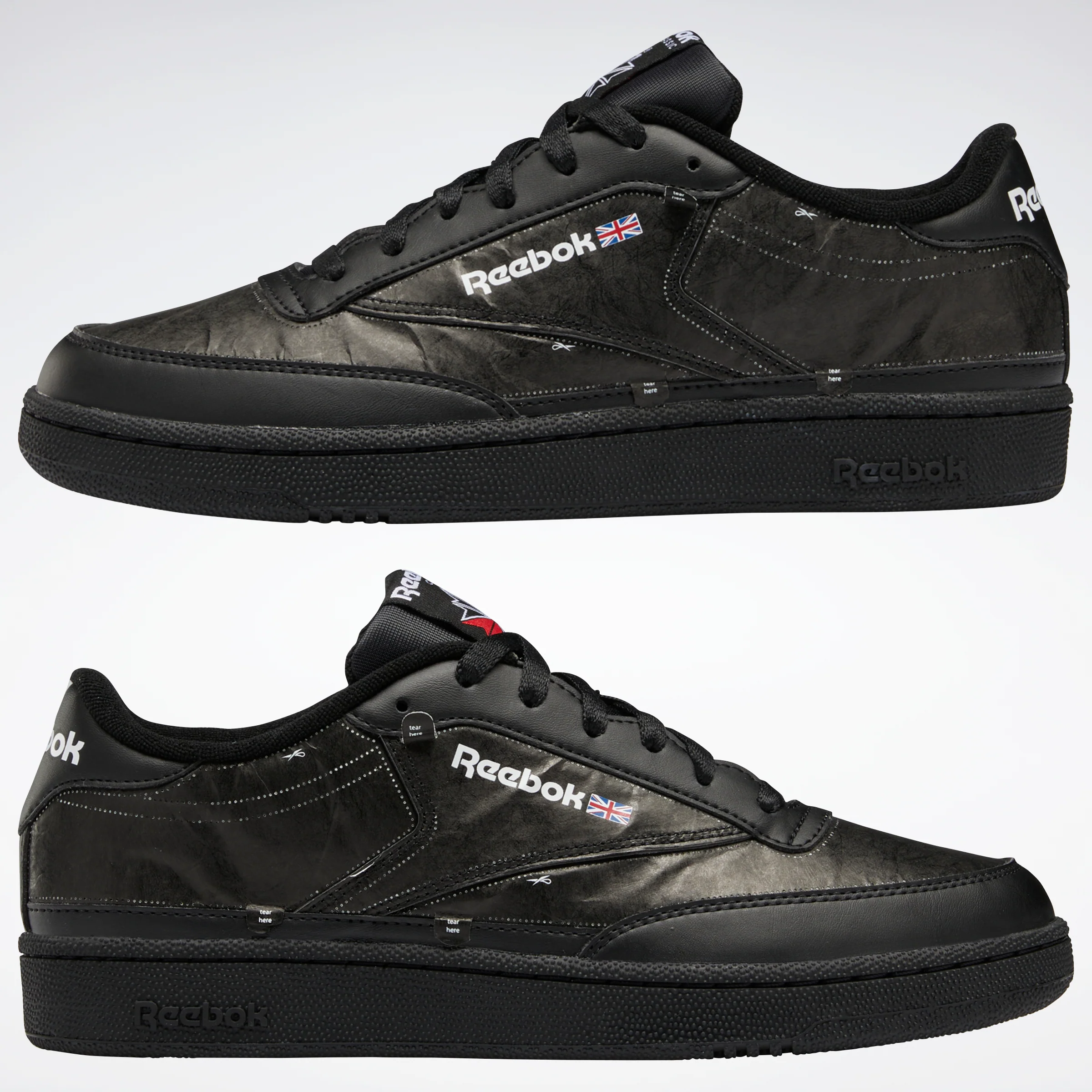 Reebok Footwear Men Club C 85 X U Shoes Cblack/Cblack/Ftwwht - Image 10