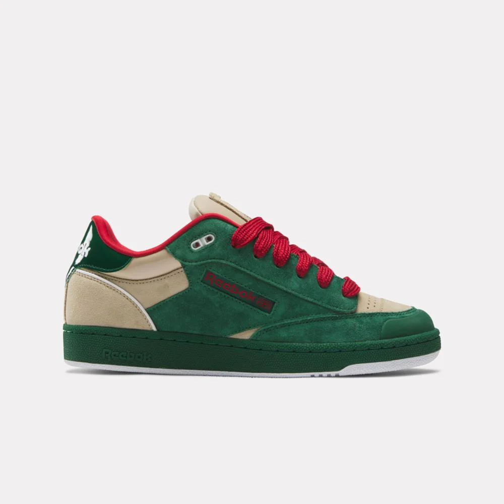 Reebok Footwear Men Club C Bulc Shoes DRKGRN/OAT/CLAYEL