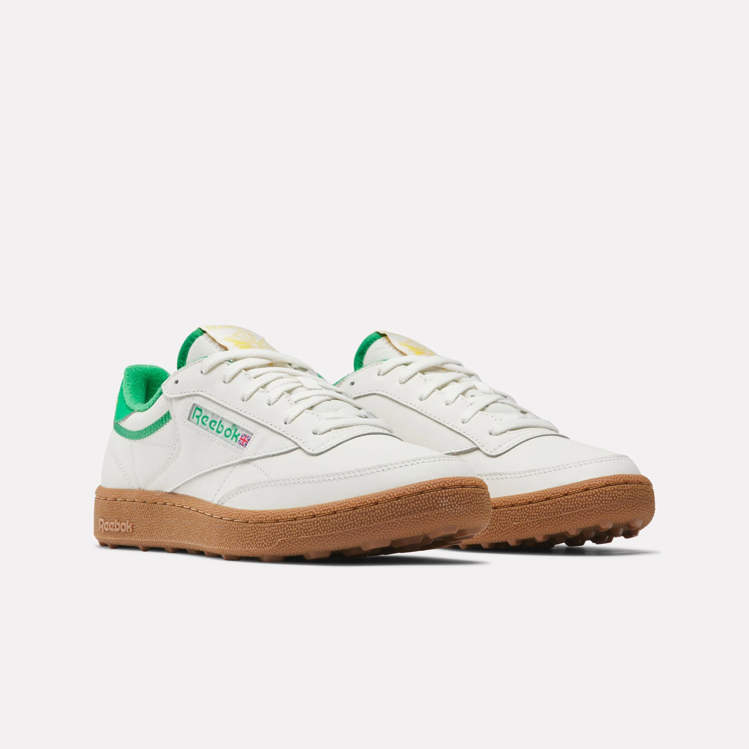 REEBOK FOOTWEAR MEN Club C Golf Shoes CHALK/CLASSIC GREEN - Image 2