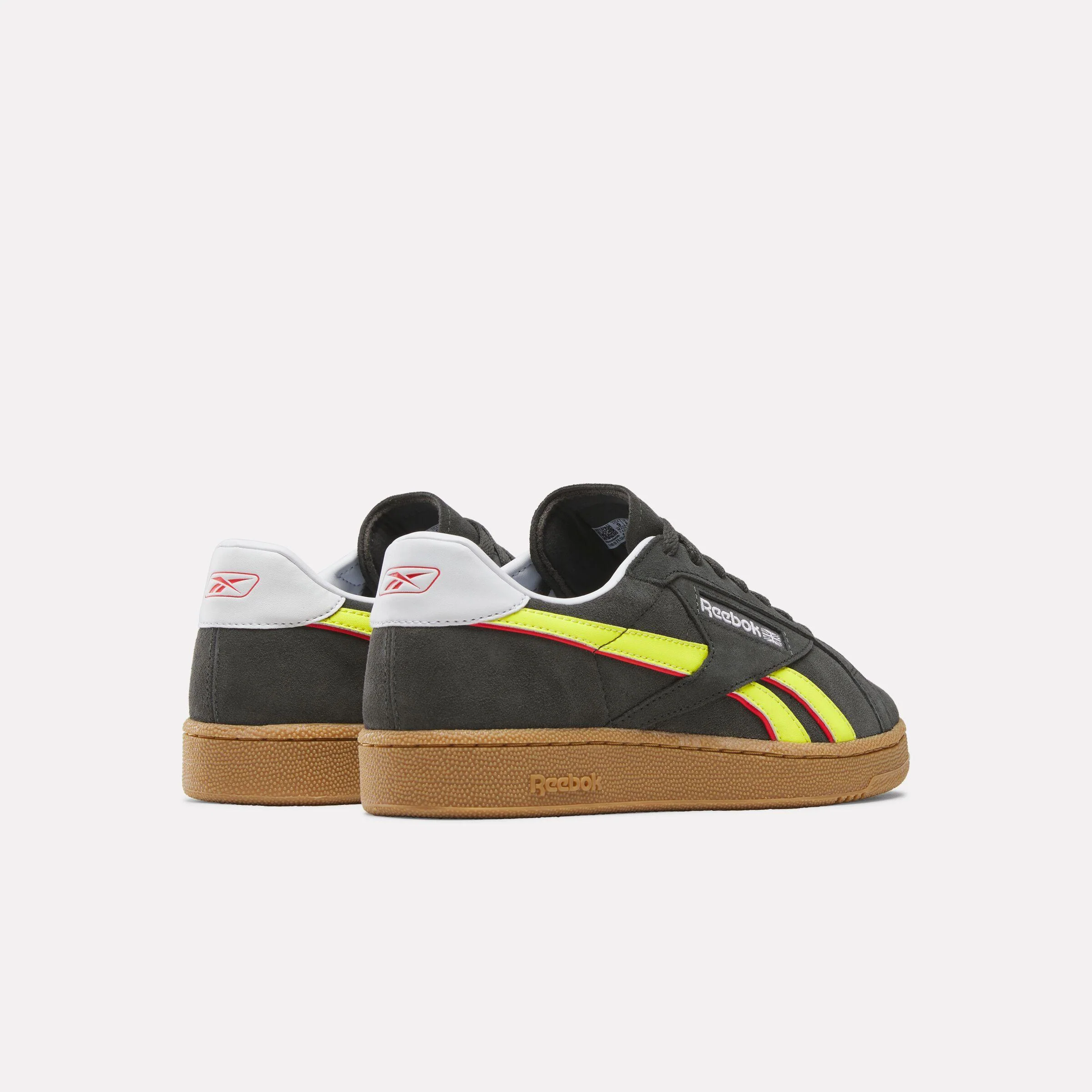 Reebok Footwear Men Club C Grounds UK Shoes BLACK/ELECTRICYELLOW/GUM - Image 3
