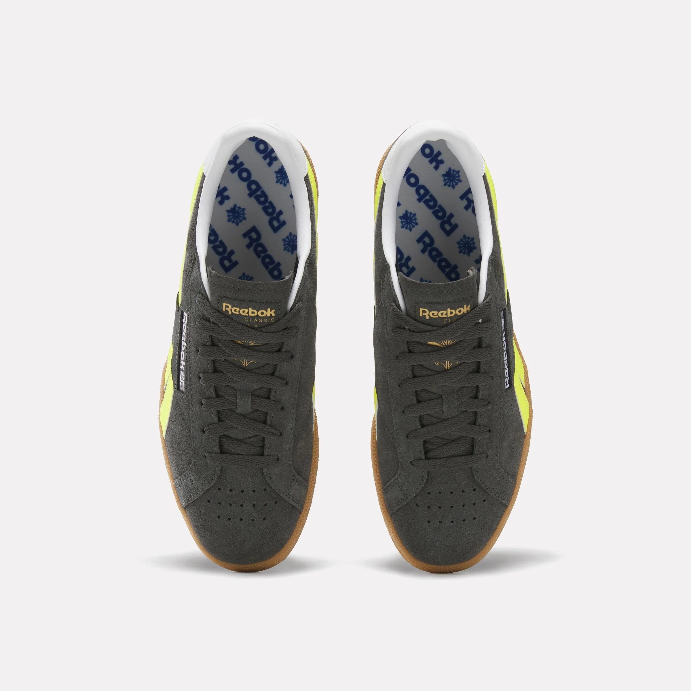 Reebok Footwear Men Club C Grounds UK Shoes BLACK/ELECTRICYELLOW/GUM - Image 5