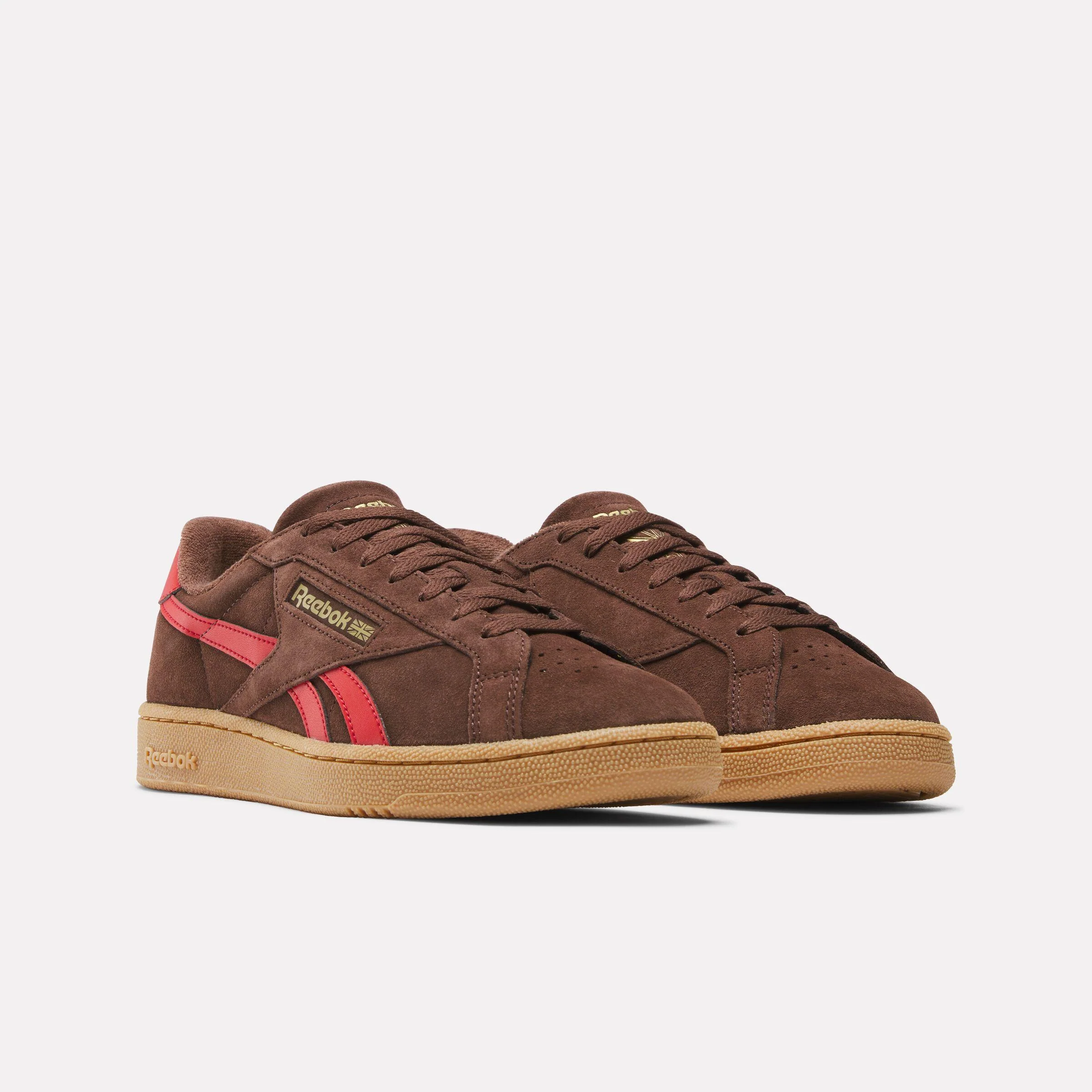 Reebok Footwear Men Club C Grounds UK Shoes CAMPUSBROWN/VECTORRED/GUM - Image 2