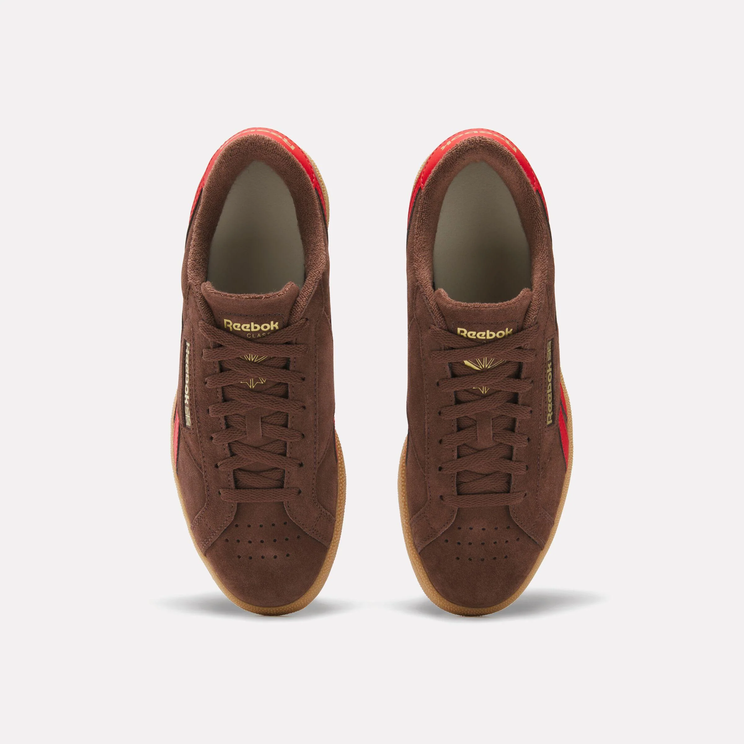 Reebok Footwear Men Club C Grounds UK Shoes CAMPUSBROWN/VECTORRED/GUM - Image 5