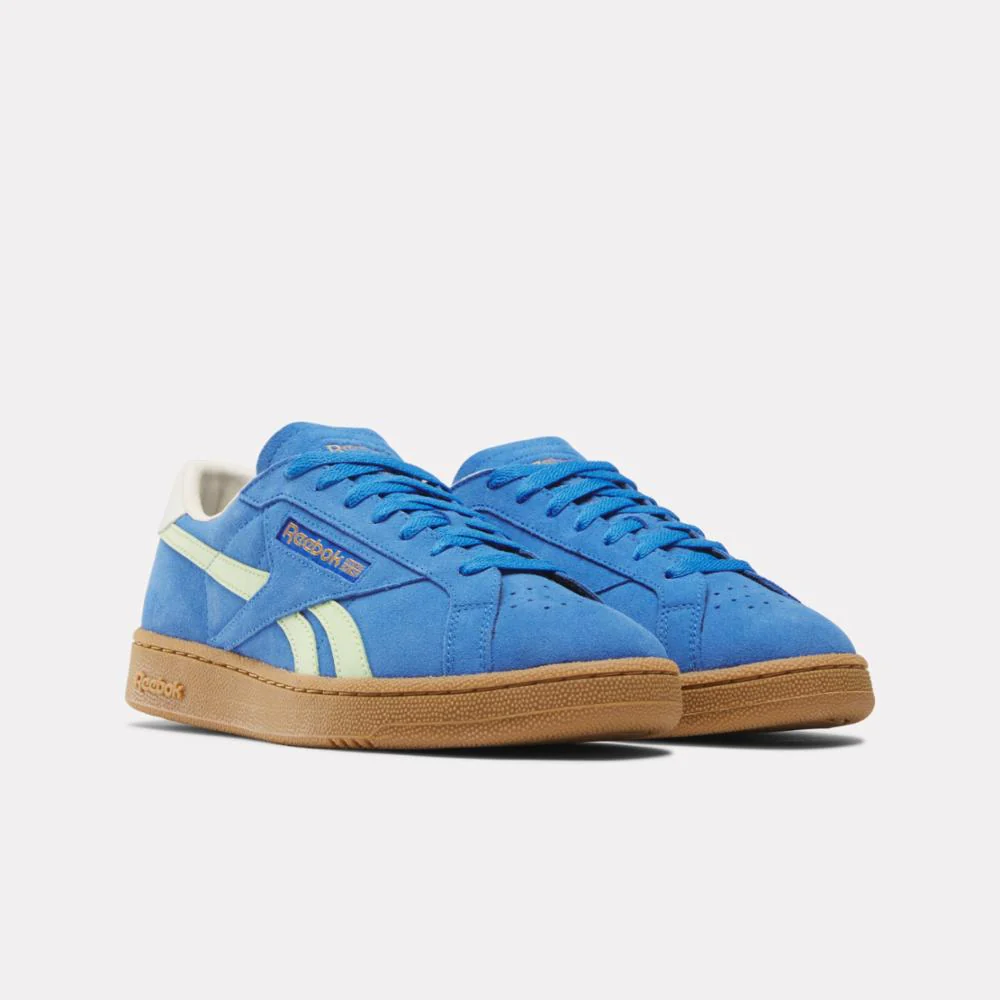 Reebok Footwear Men Club C Grounds UK Shoes KINETICBLUE/ASTROLIME/VINTAGEC - Image 2