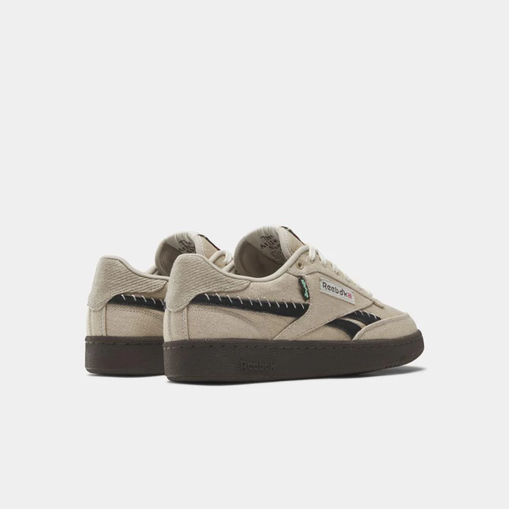 Reebok Footwear Men Club C Revenge Men's Shoes MODERN BEIGE/BOULDER BEIGE F23 - Image 3