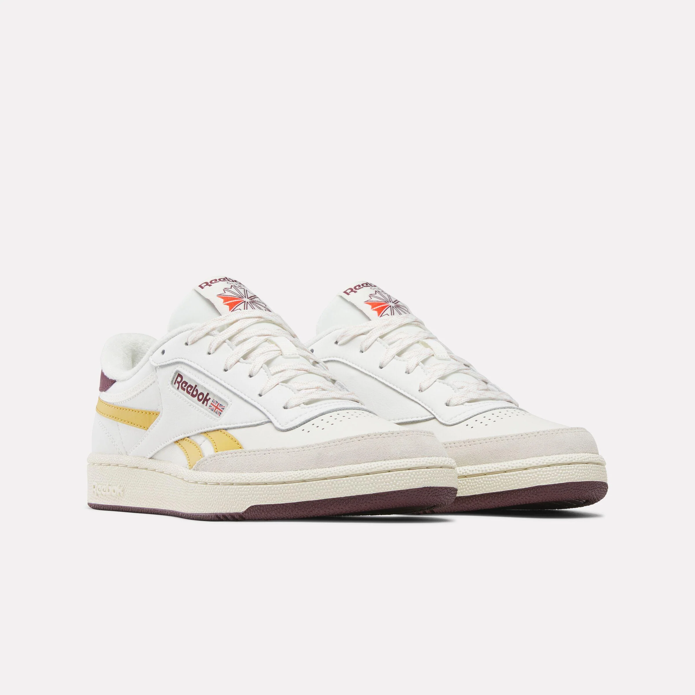 Reebok Footwear Men Club C Revenge Shoes CHALK/GRITGOLD/BLACKCHERRY - Image 2