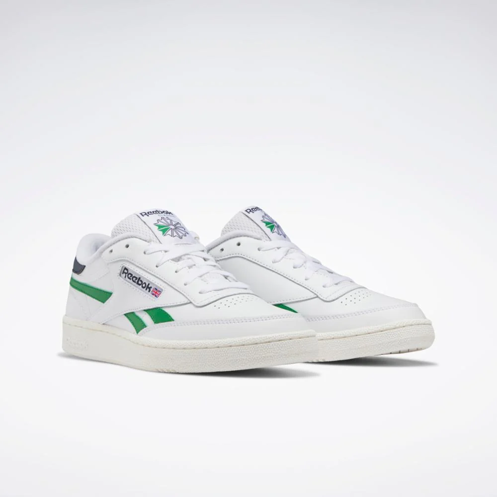 Reebok Footwear Men Club C Revenge Shoes FTWWHT/GLEGRN/VECNAV - Image 3