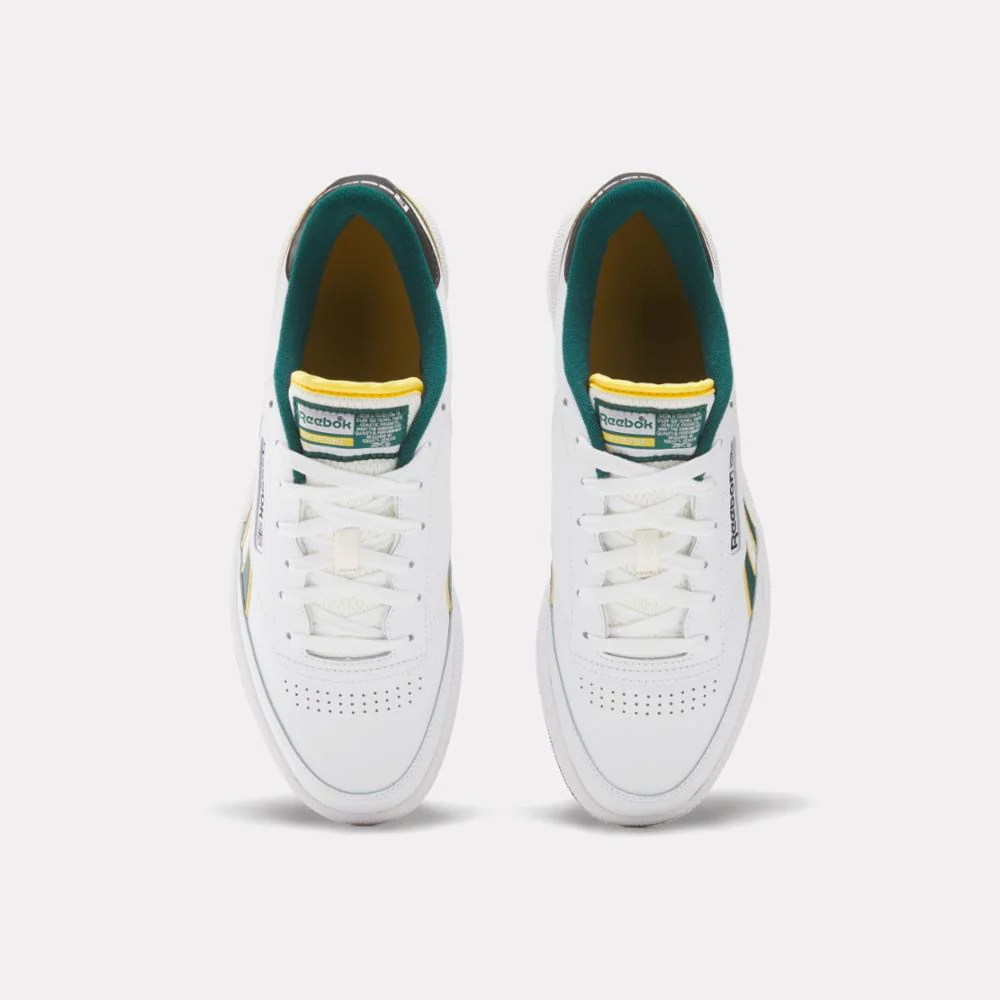 Reebok Footwear Men Club C Revenge Shoes WHITE/FIERCEGOLD/CLGTGREEN - Image 5