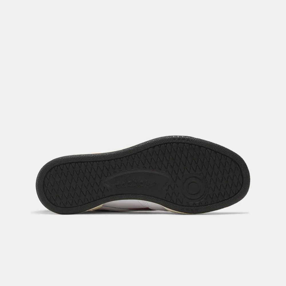 Reebok Footwear Men Club C Revenge Shoes WHITE/VECTORRED/BLACK - Image 4
