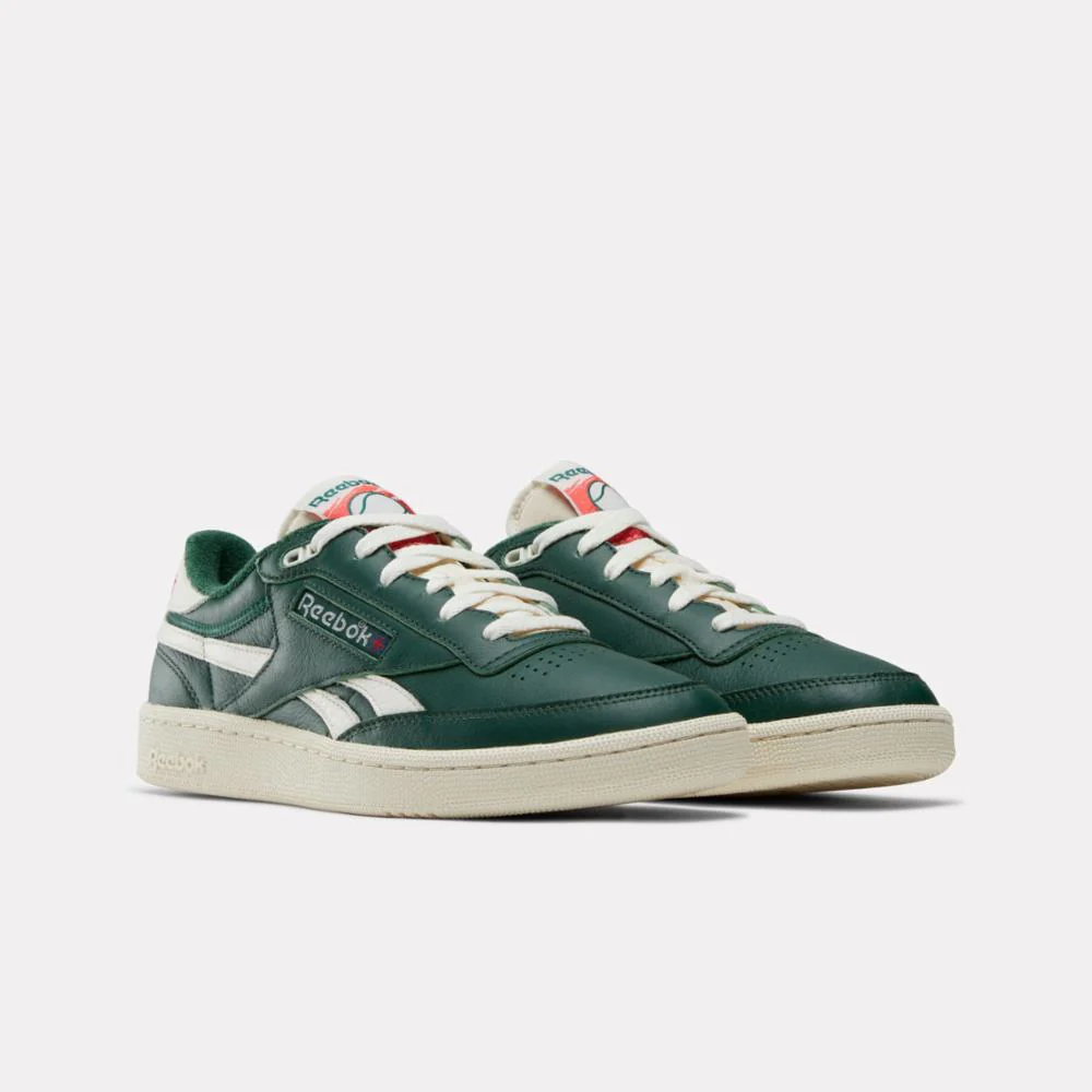 Reebok Footwear Men Club C Revenge Vintage Shoes DARKGREEN/CHALK/NEONCHERRY - Image 2