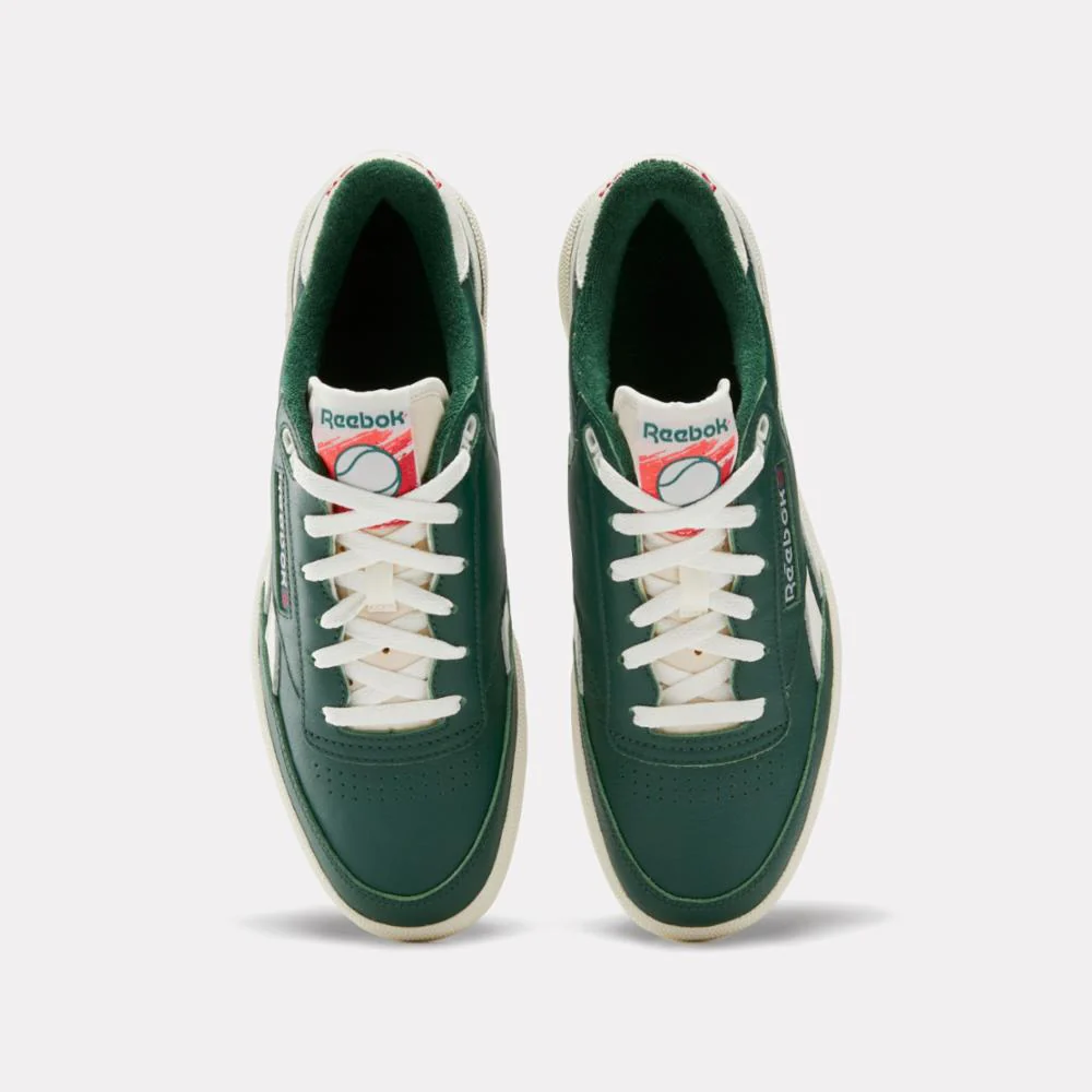 Reebok Footwear Men Club C Revenge Vintage Shoes DARKGREEN/CHALK/NEONCHERRY - Image 5