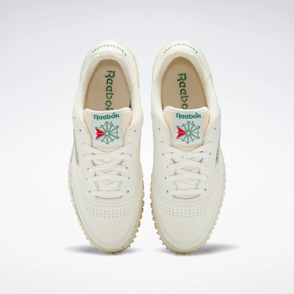 Reebok Footwear Men Club C Vibram Shoes CHALK/VINCHA/GLEGRN - Image 5