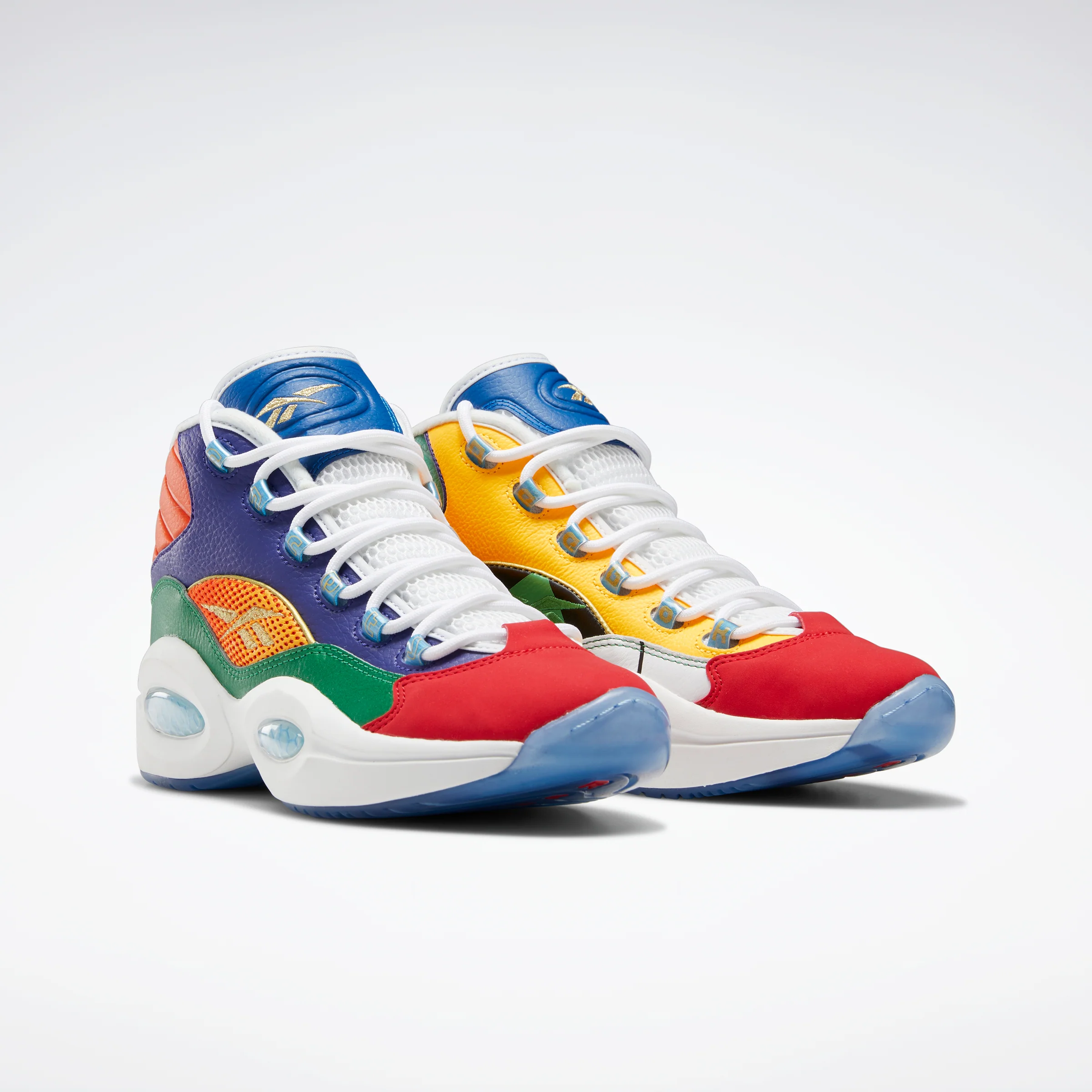 Reebok Footwear Men Concepts X Question Mid Shoes Vecred/Glegrn/Sogold - Image 3