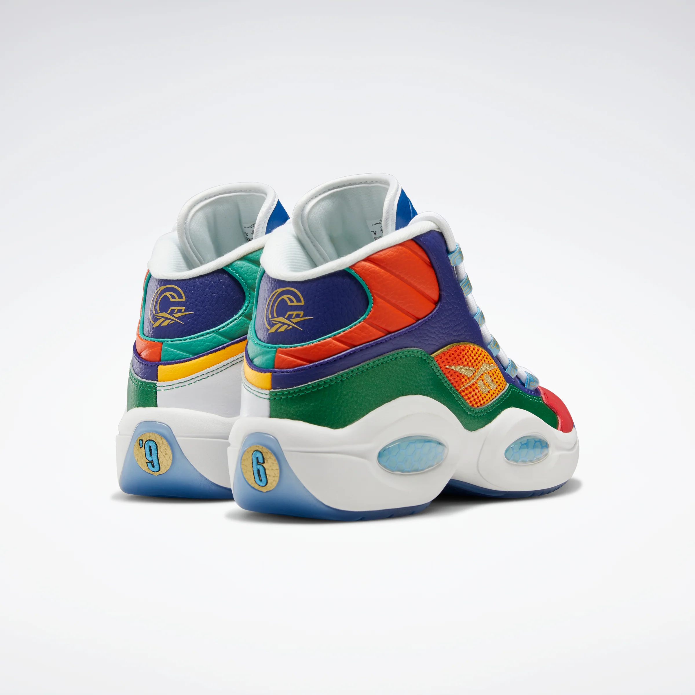 Reebok Footwear Men Concepts X Question Mid Shoes Vecred/Glegrn/Sogold - Image 4
