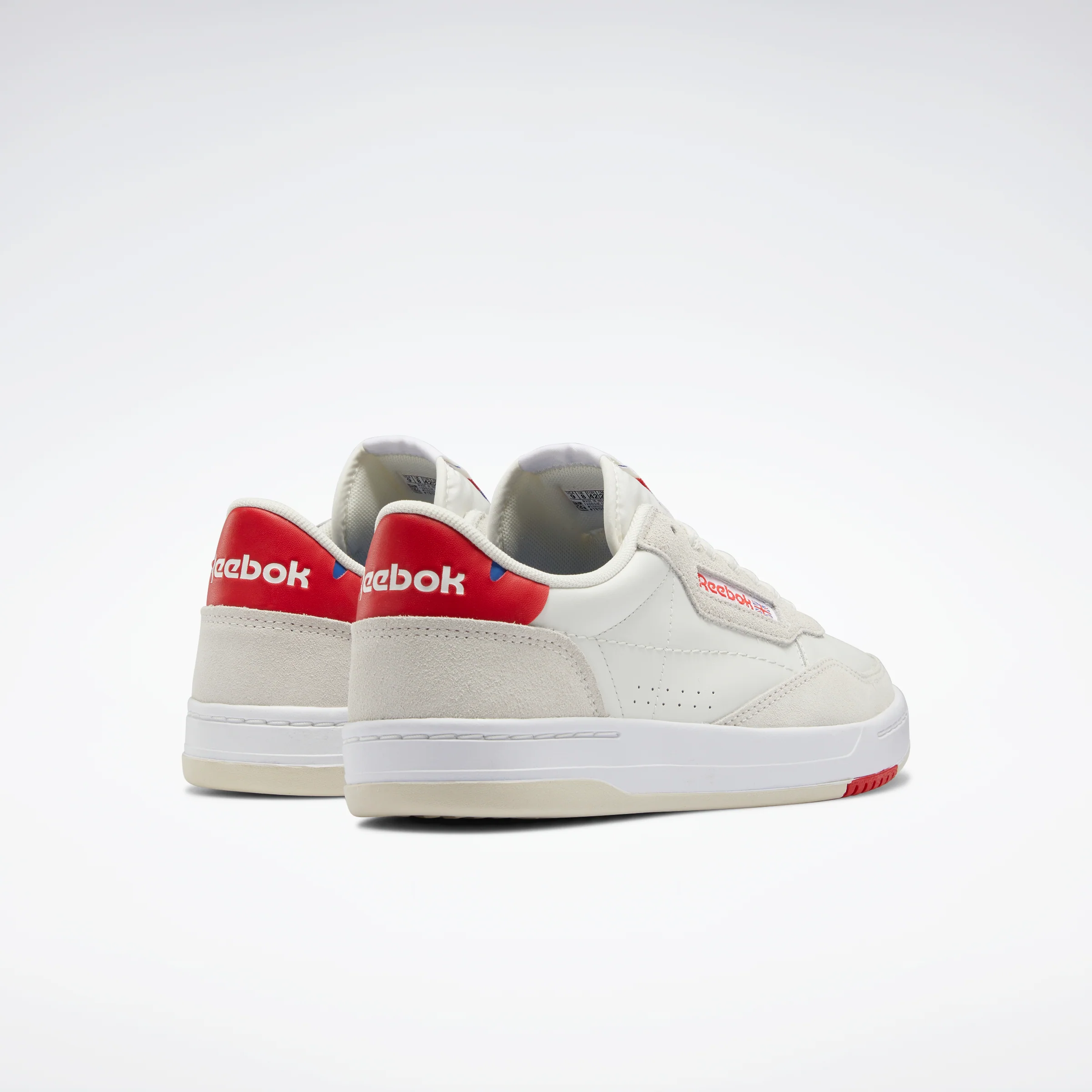 Reebok Footwear Men Court Peak Shoes Alabaster/Vector Red/Vector Bl - Image 4