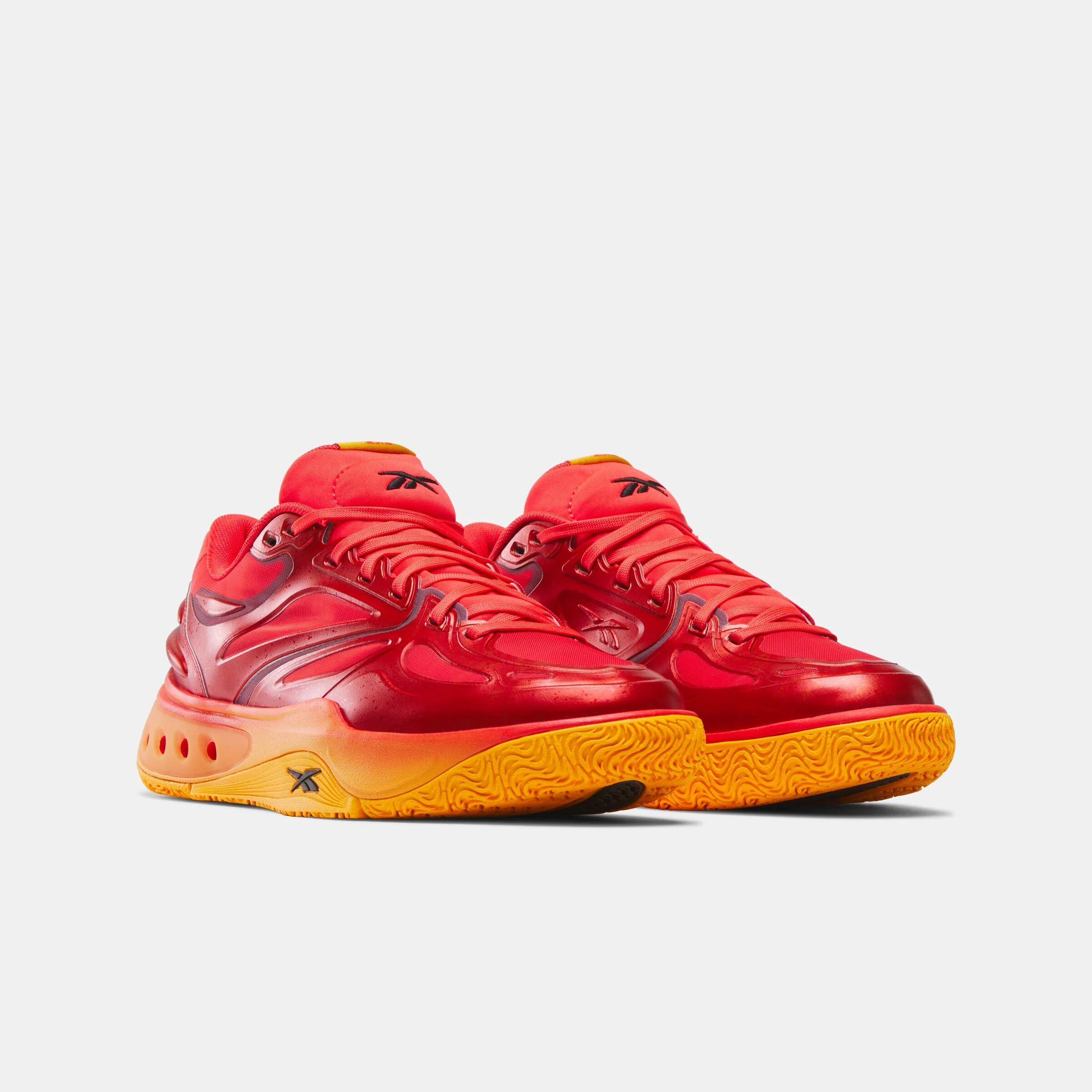 Reebok Footwear Men Engine A Basketball Shoes ENERGY RED/ELECTRIC AMBER/BLAC - Image 4