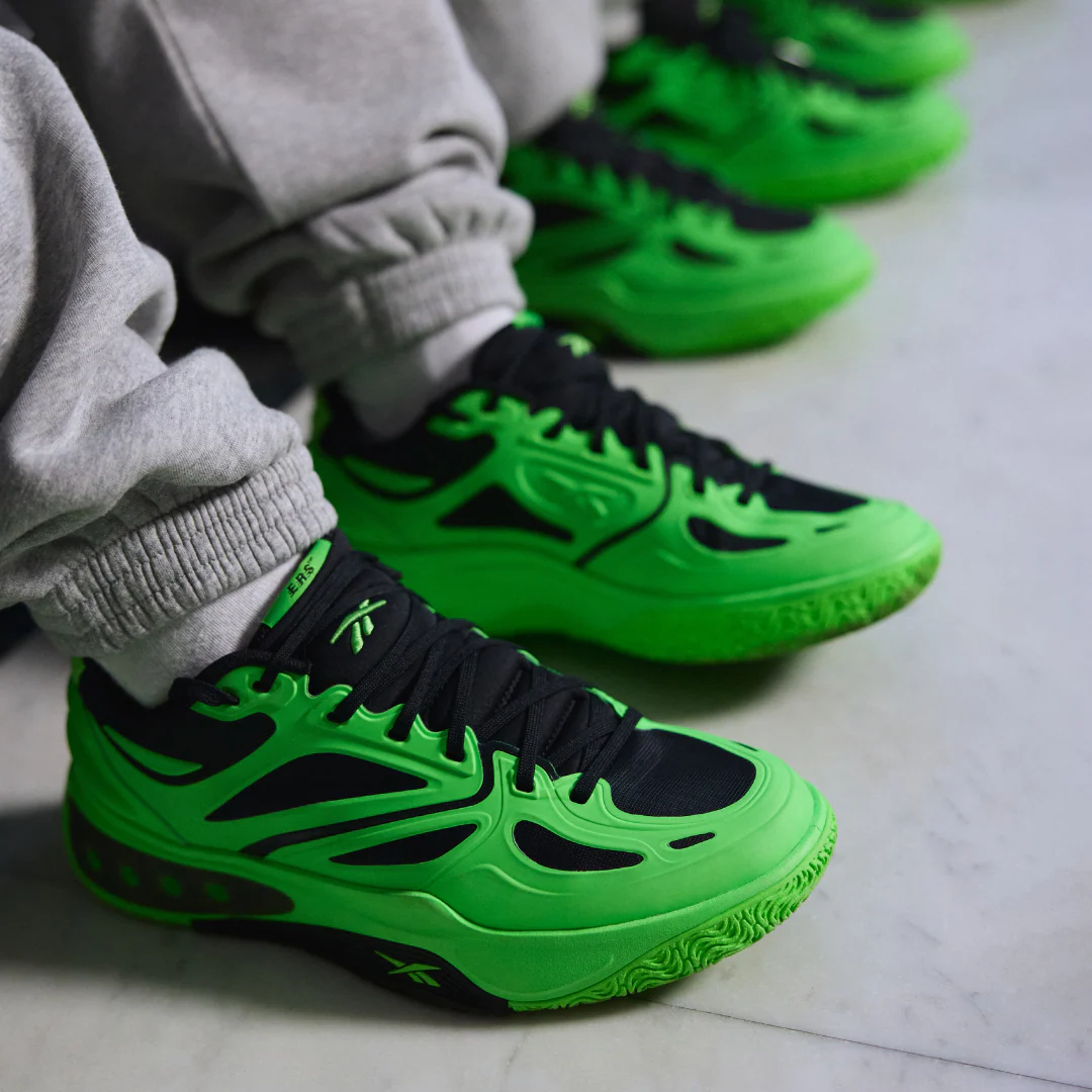 Reebok Footwear Men Engine A Basketball Shoes SOLAR LIME/SOLAR LIME/BLACK - Image 2