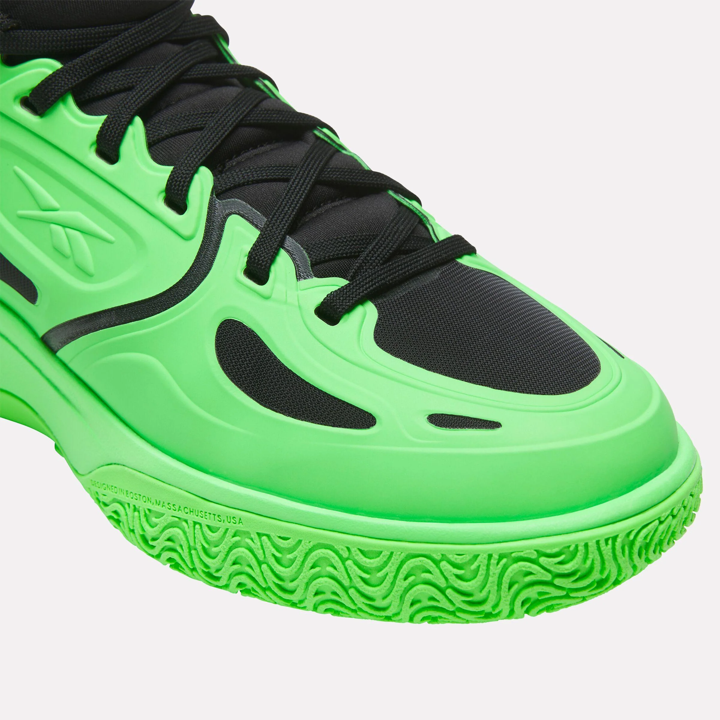Reebok Footwear Men Engine A Basketball Shoes SOLAR LIME/SOLAR LIME/BLACK - Image 7