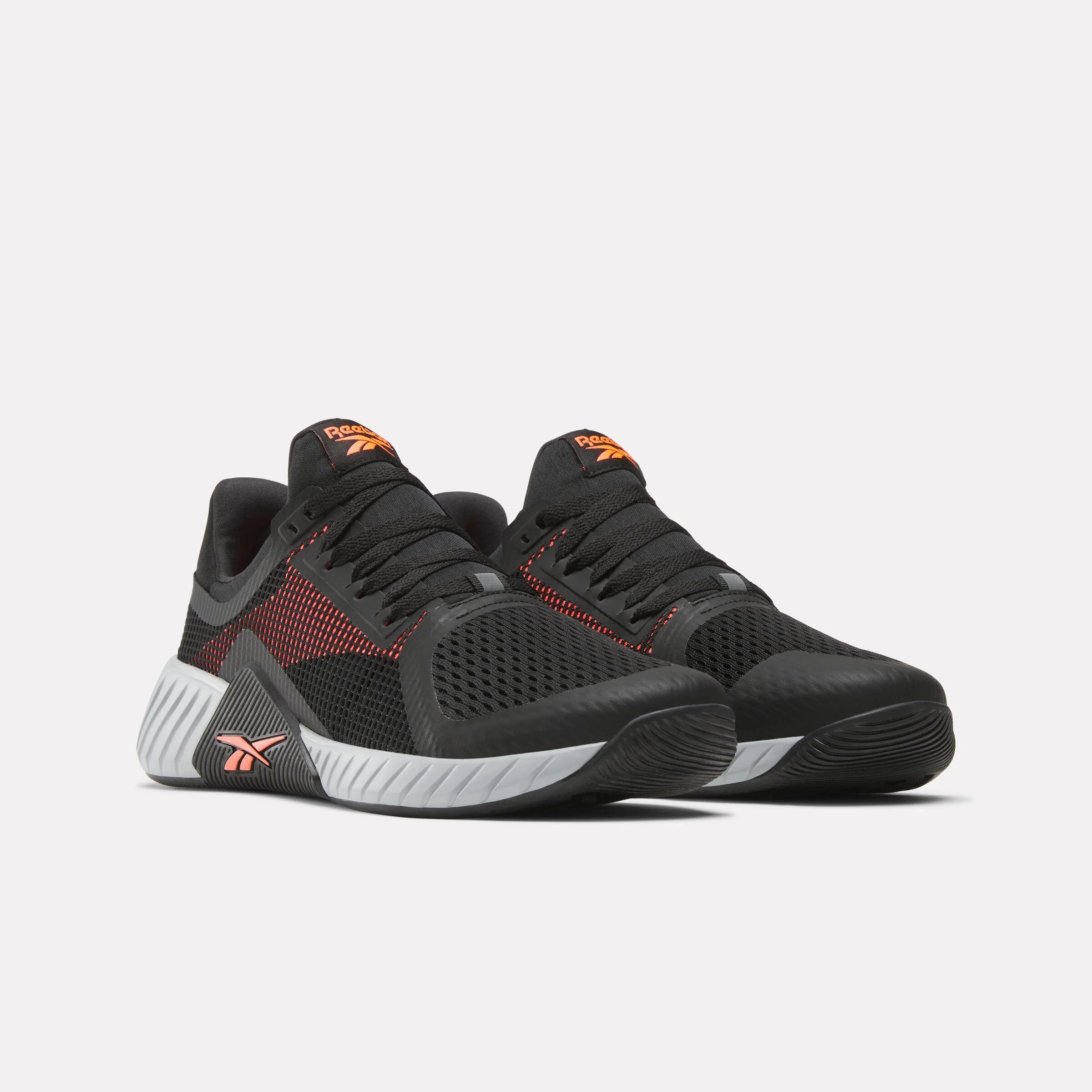 Reebok Footwear Men Flip Charge Training Shoes BLK/ORANGE FLARE/GRY 1 - Image 2