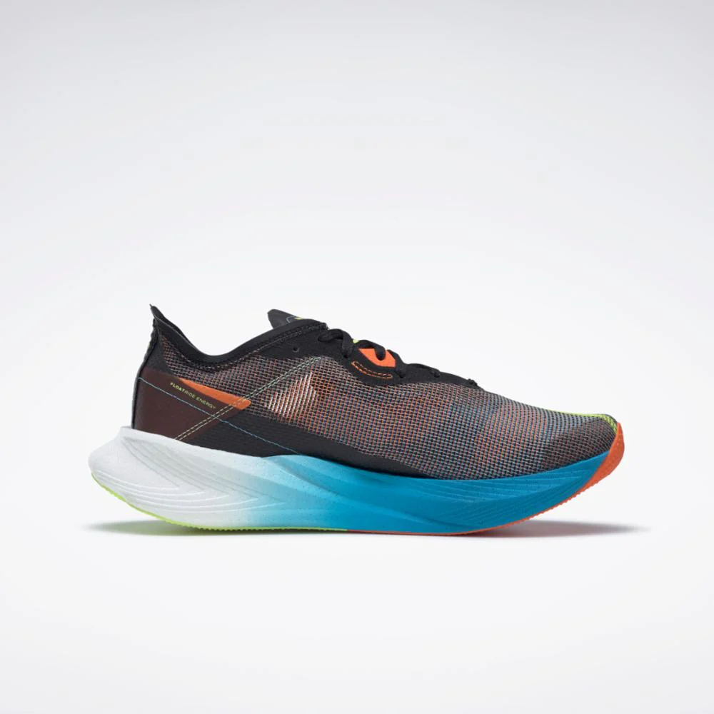 Reebok Footwear Men Floatride Energy X Shoes CBLACK/ENEGLW/RADAQU - Image 2