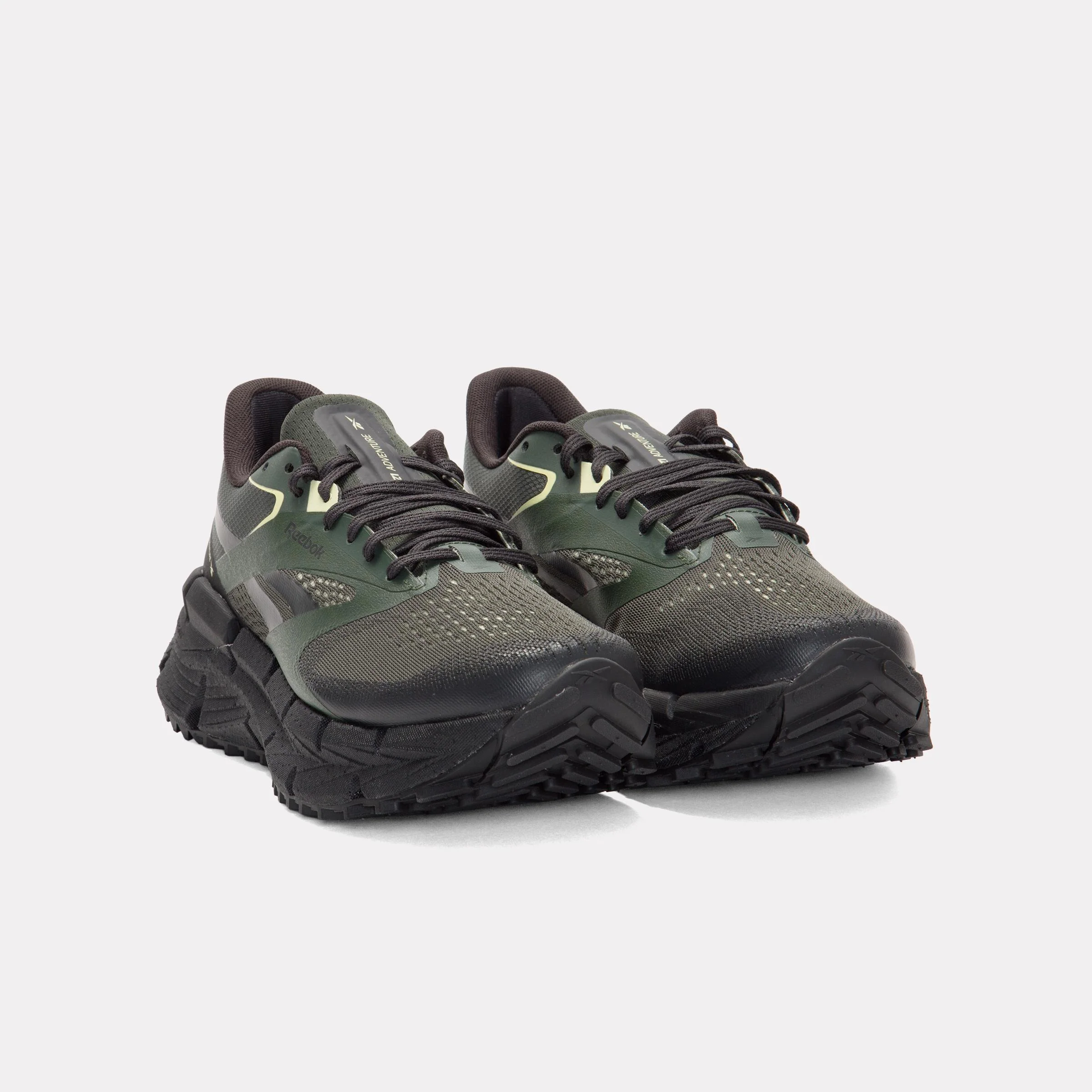 Reebok Footwear Men FloatZig 1 Adventure Shoes GRIT GREEN/WASHED BLACK/YELLOW - Image 3