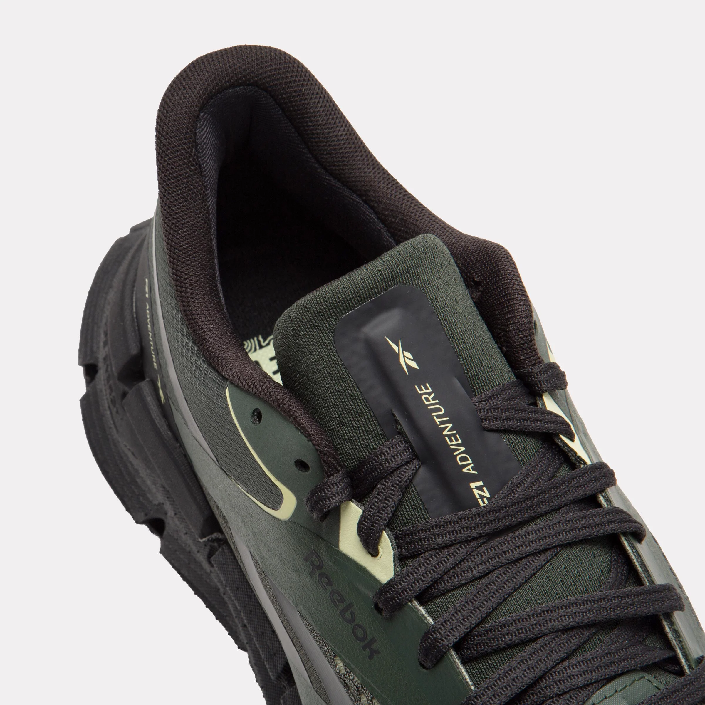 Reebok Footwear Men FloatZig 1 Adventure Shoes GRIT GREEN/WASHED BLACK/YELLOW - Image 7