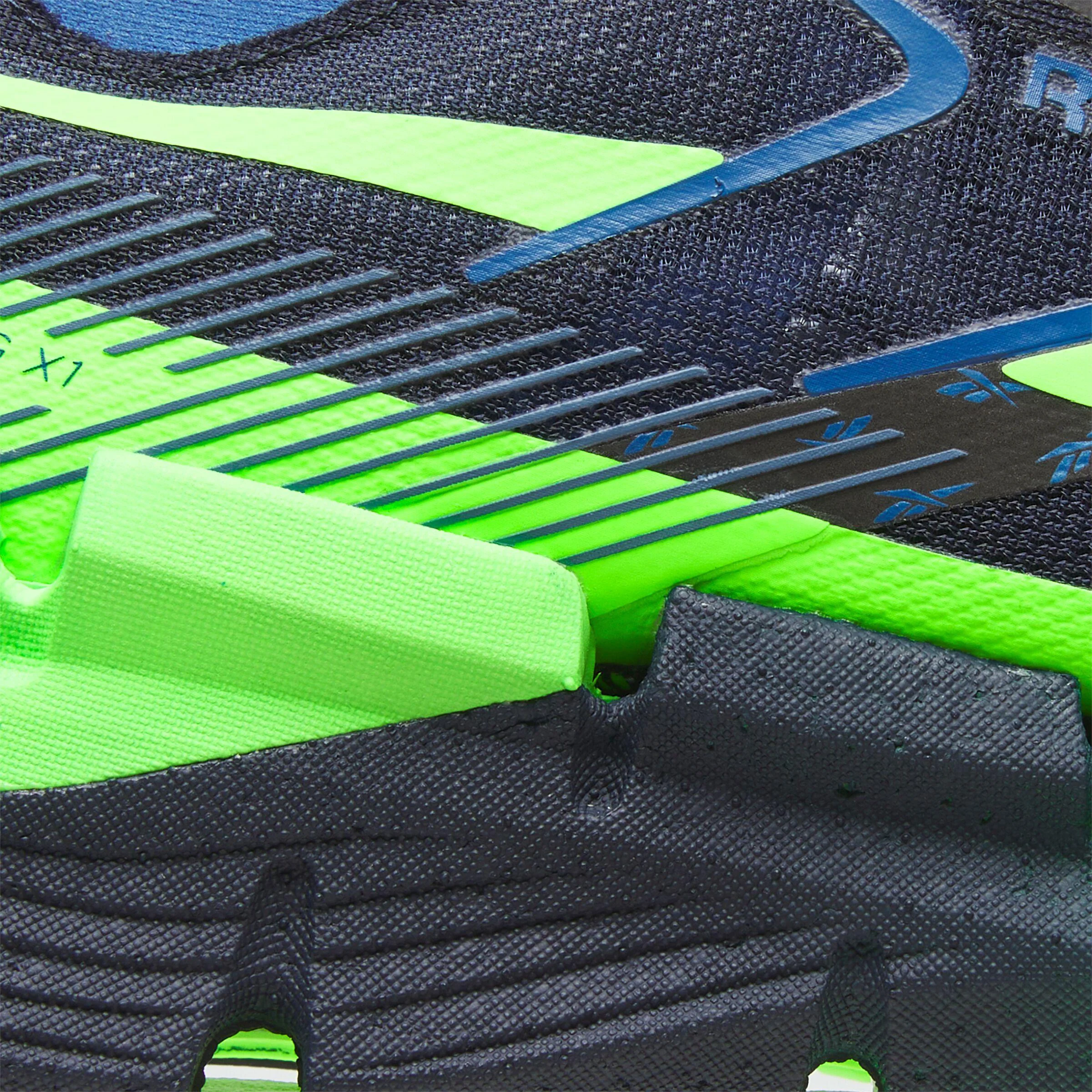 Reebok Footwear Men FloatZig X1 Shoes VECTOR NAVY/SOLAR LIME/TWILIGH - Image 5