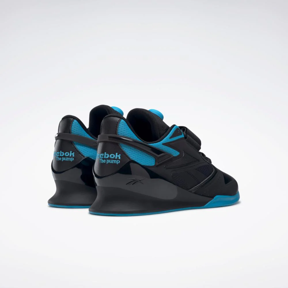 Reebok Footwear Men Legacy Lifter III Shoes CBLACK/RADAQU/CBLACK - Image 4