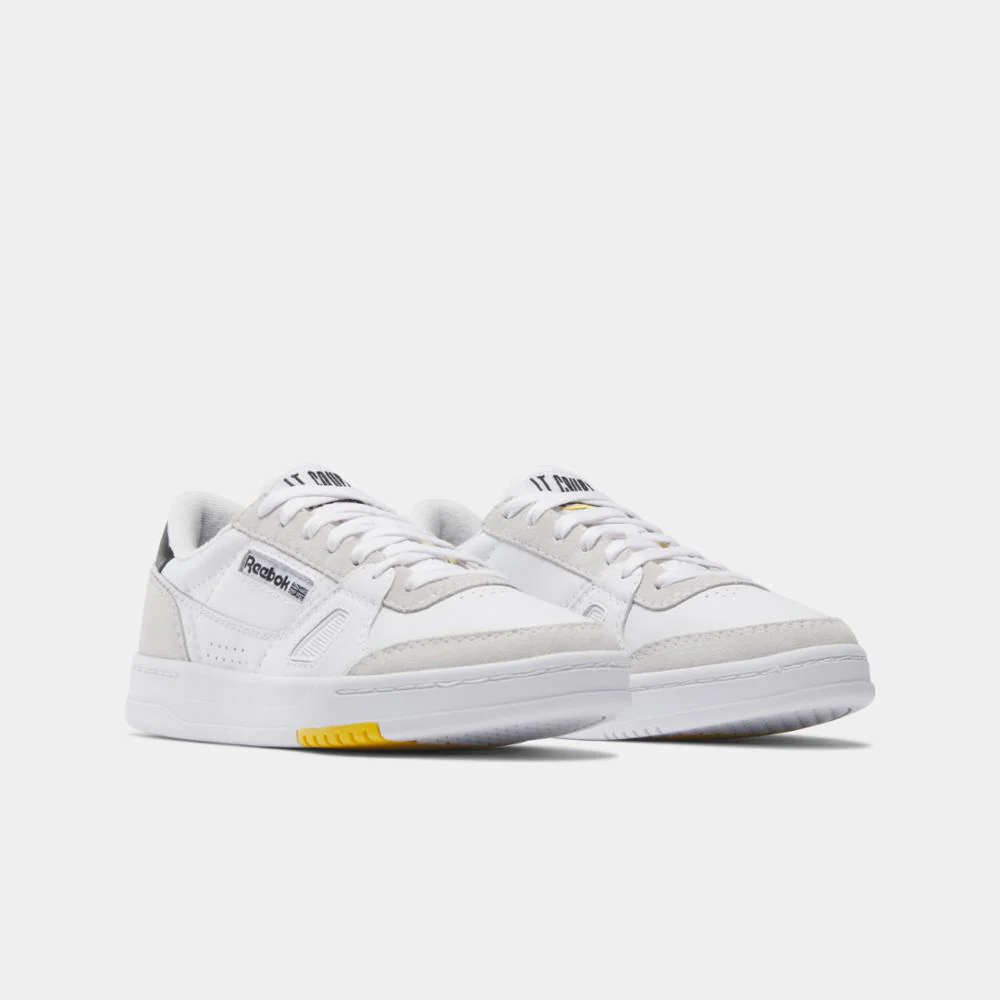 Reebok Footwear Men LT Court Shoes FTWR WHT/BLK/TEAM YELLOW - Image 2